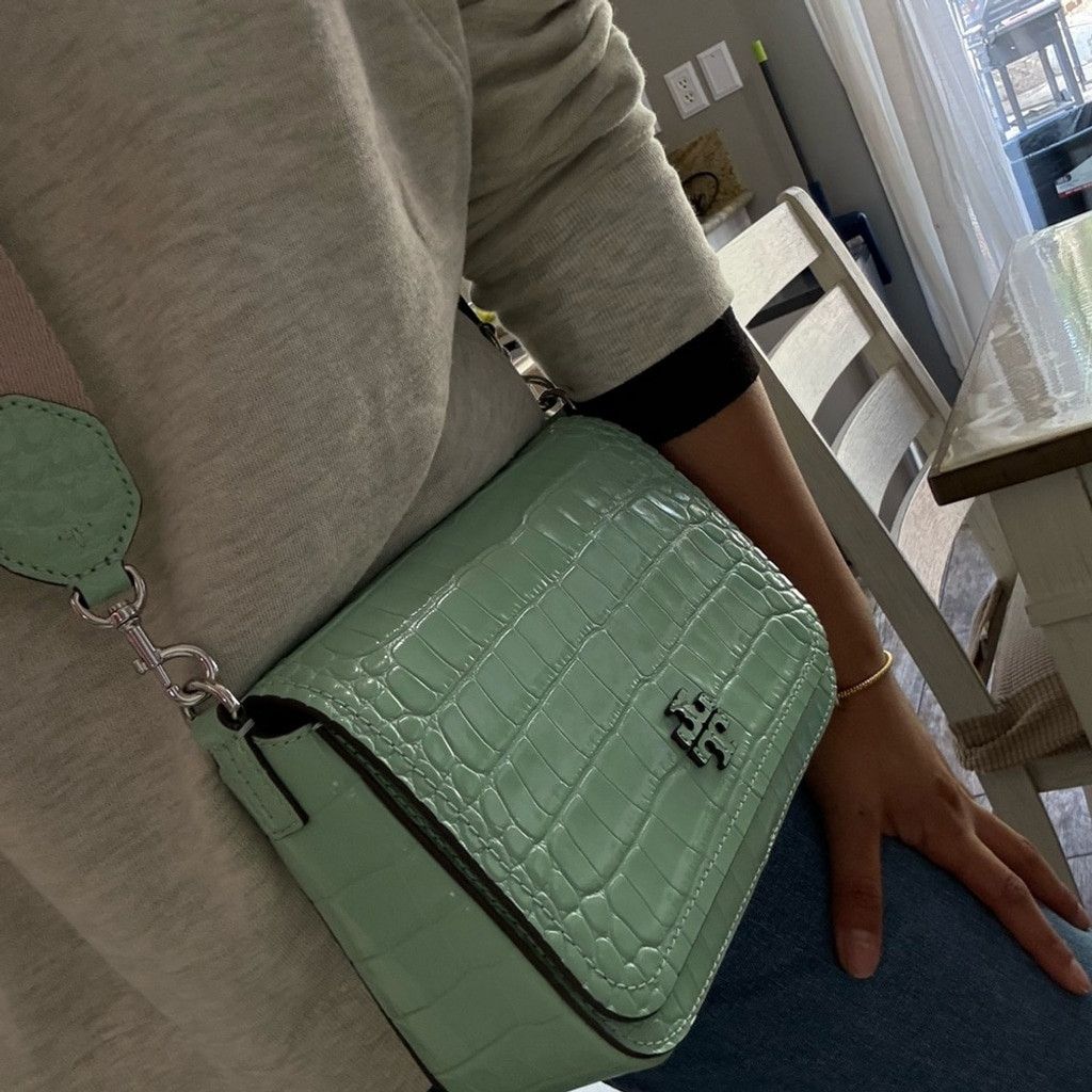Tory Burch Tory Burch THEA EMBOSSED FLAP CROSSBODY / shoulder Size ONE SIZE - 8 Thumbnail