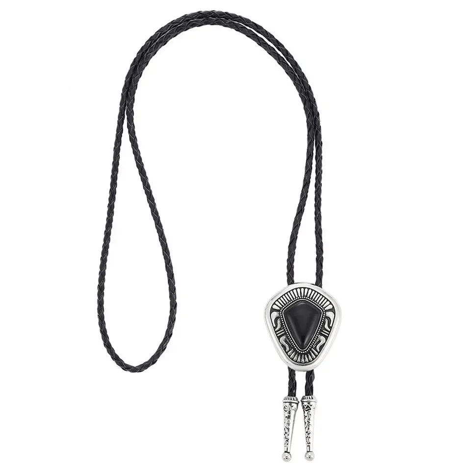 Cowboy Equipment Natural Turquoise Water Drop Diamond Shape Rope Bolo Tie Size ONE SIZE - 4 Thumbnail