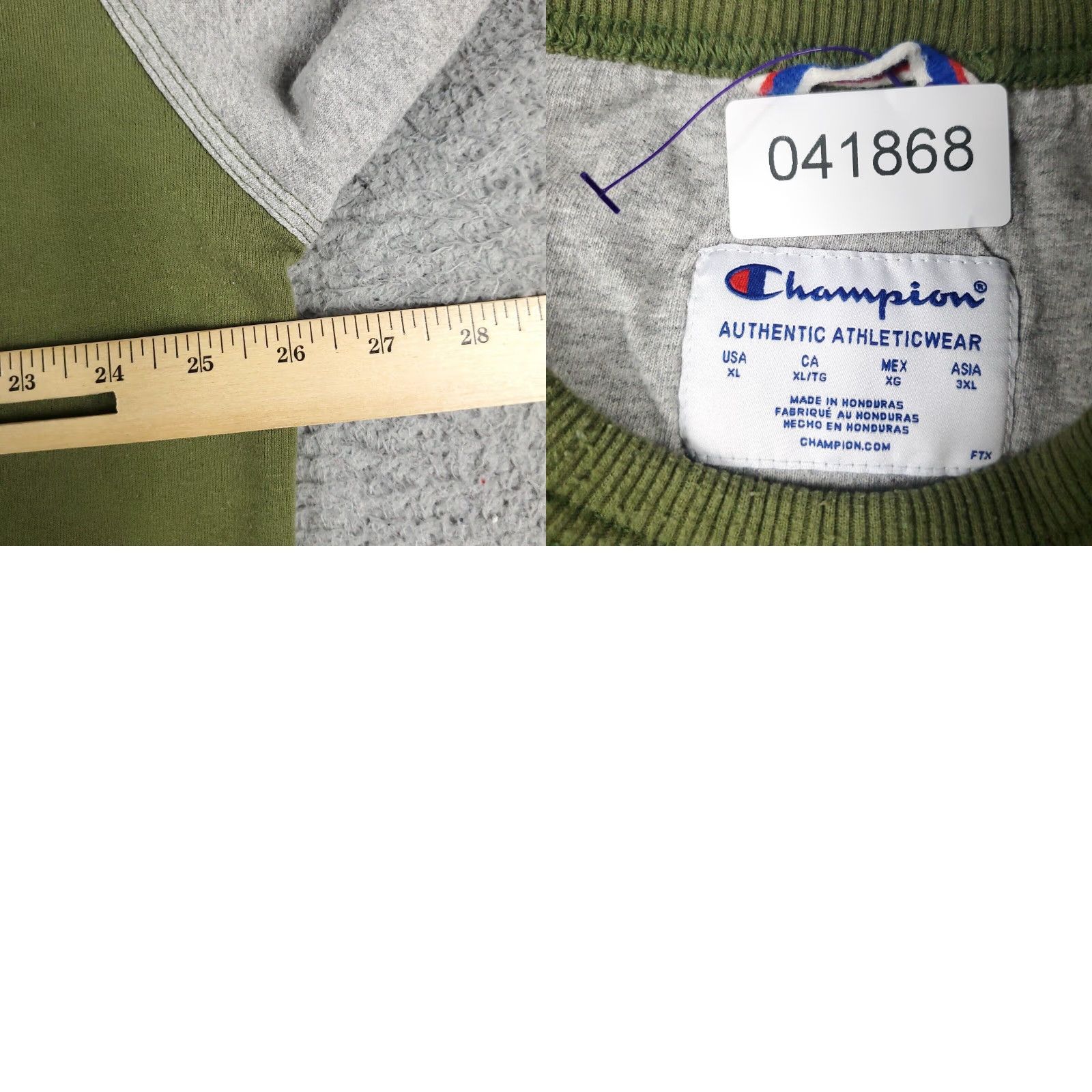 Champion Champion Green Crew Neck Pullover Sweater Mens XL Size US XL / EU 56 / 4 - 8 Thumbnail