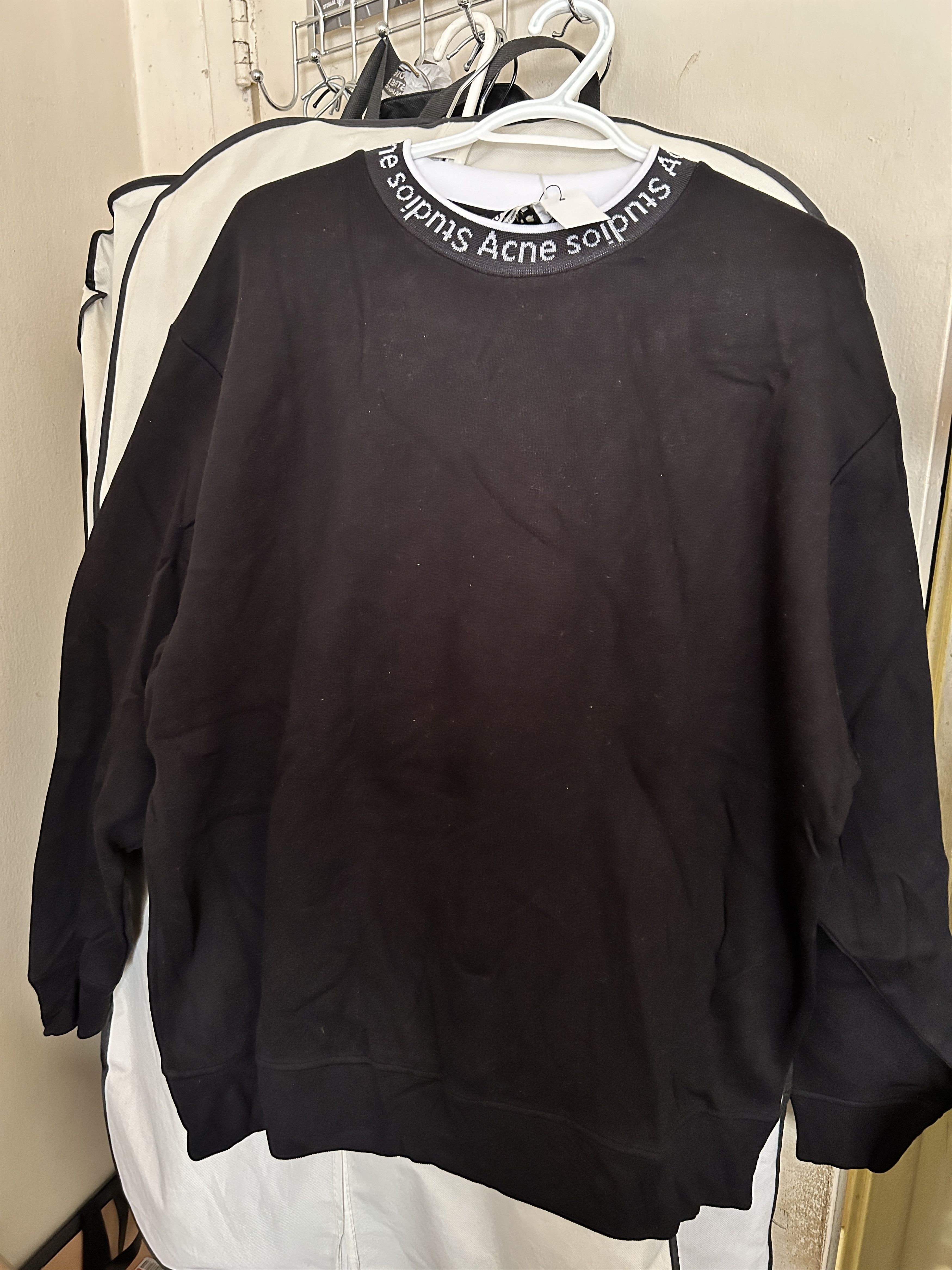 Acne Studios Acne Studios FULTON logo sweatshirt black Size US L / EU 52-54 / 3 - 1 Thumbnail
