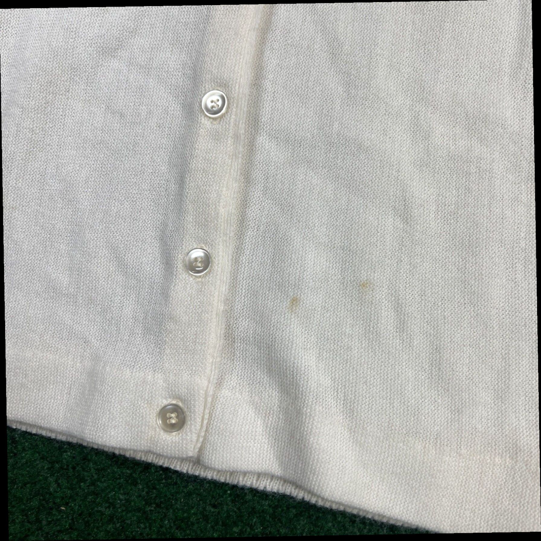 Vintage RARE VINTAGE Avon Beauty Makeup White Cotton Knit Cardigan Size Small/34 70s Size S / US 4 / IT 40 - 4 Thumbnail