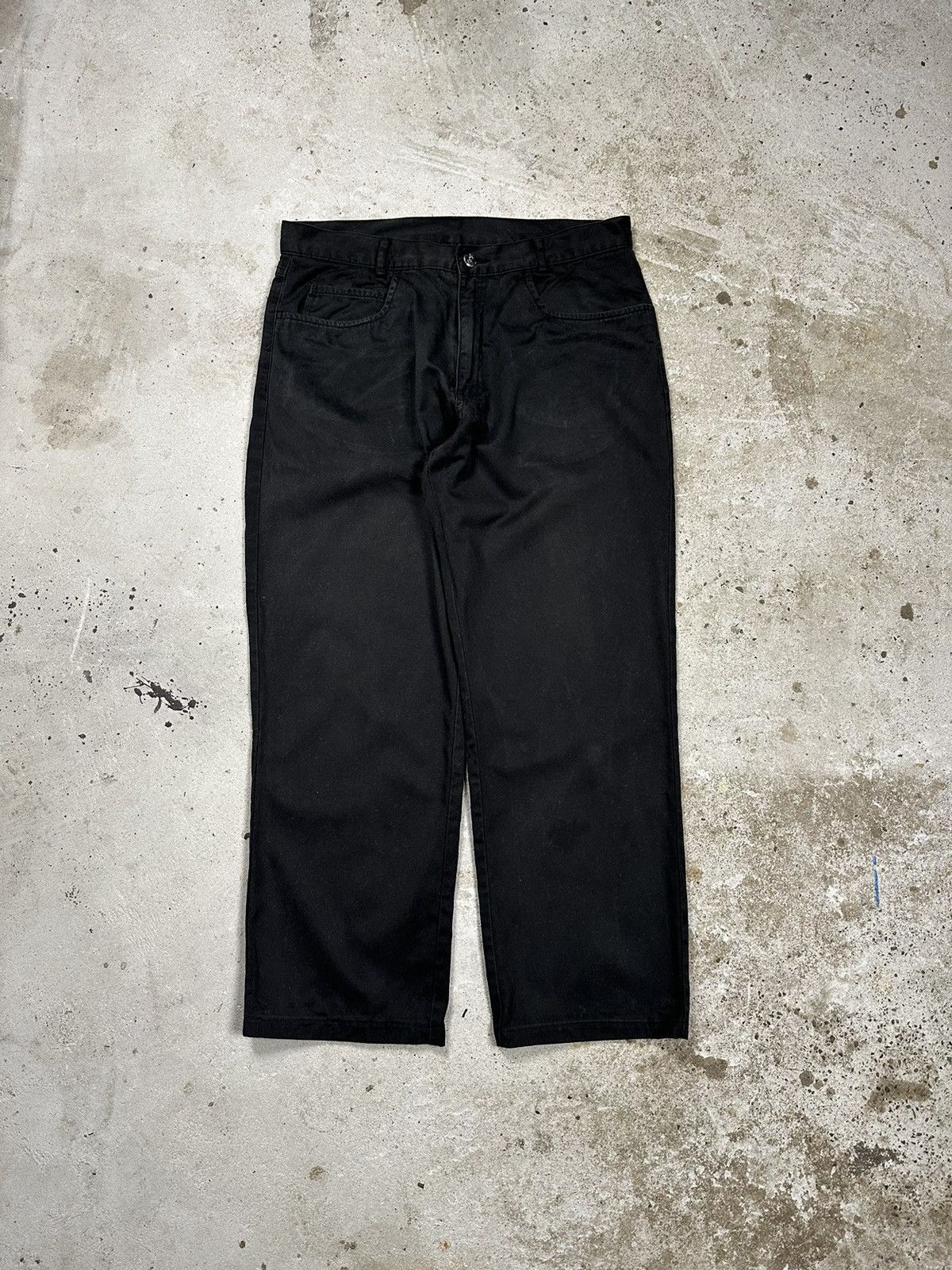 ‼️ Vintage 90s Yves Saint Laurent Black Pants big logo ysl