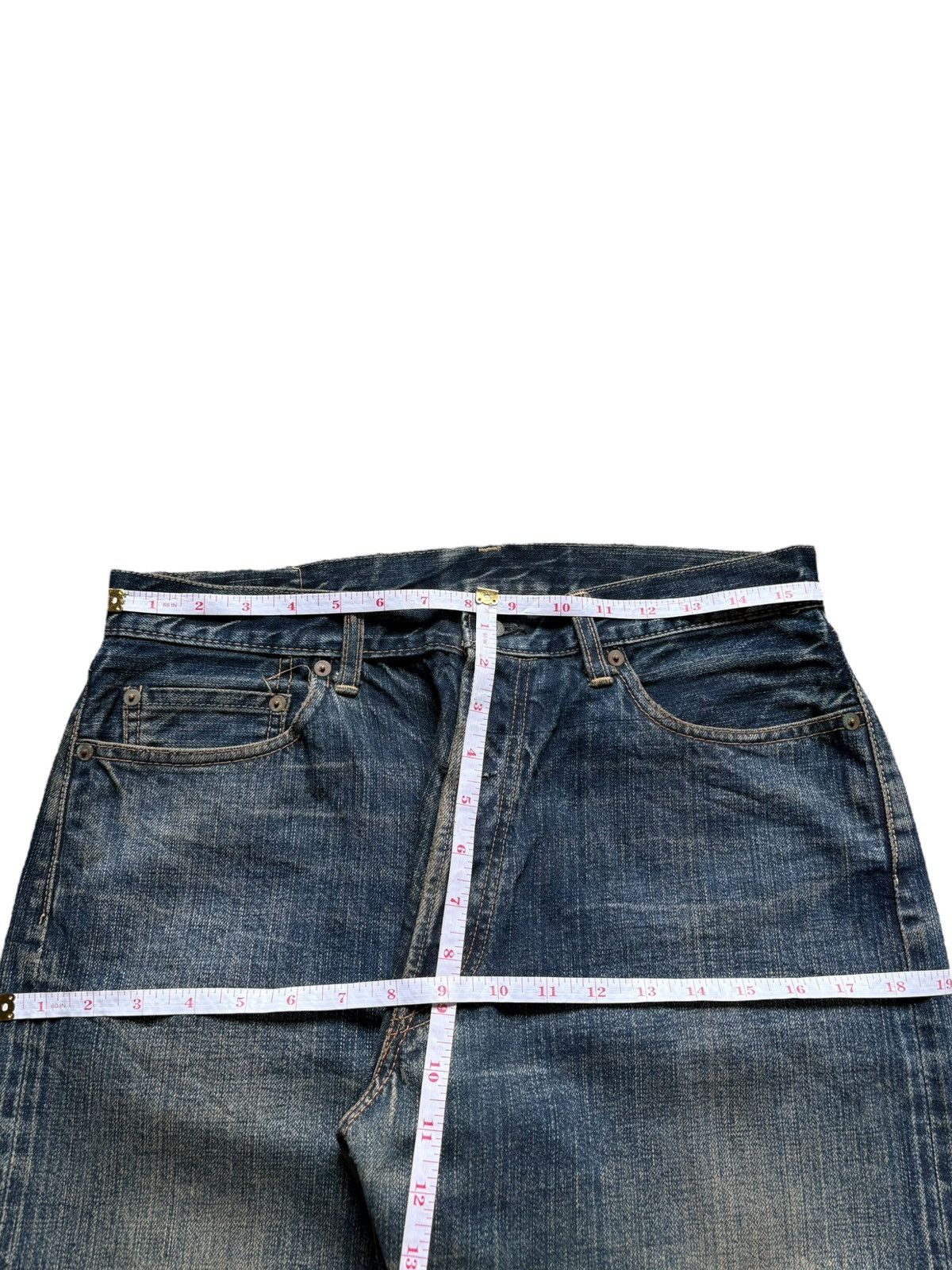 Japanese Brand Vintage Japan Brand Selvedge Rusty Mud Wash Baggy Jeans Size US 32 / EU 48 - 13 Thumbnail