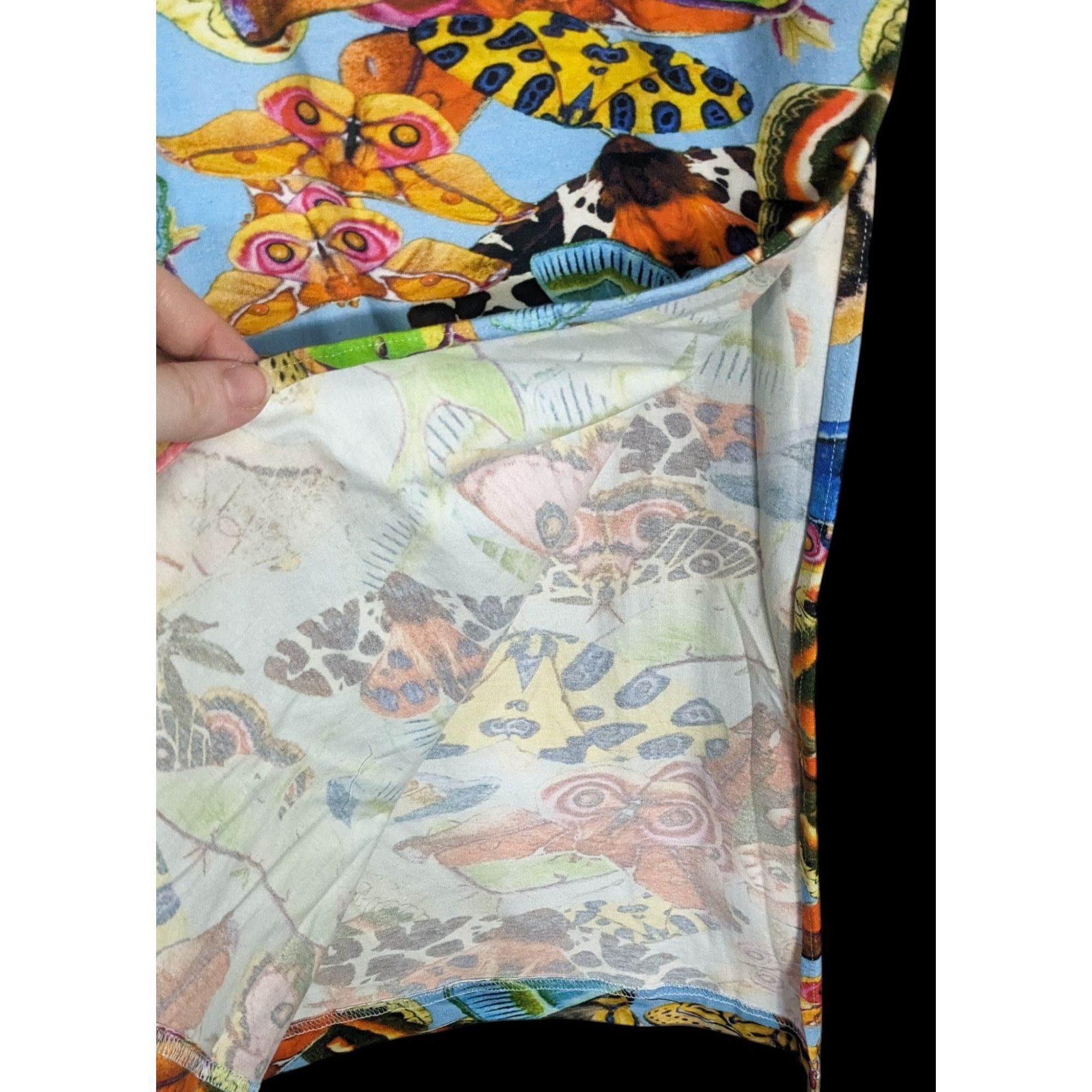 Other Summer Festival Abacaxi Womens Large Butterfly Print Tube Dr Size L / US 10 / IT 46 - 5 Thumbnail