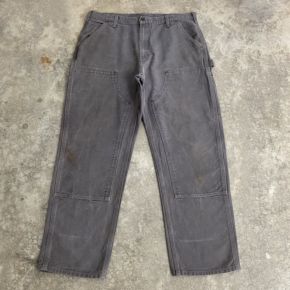 Carhartt Vintage Carhartt Double Knee Gravel Grey Carpenter Pants Size US 36 / EU 52 - 1 Thumbnail