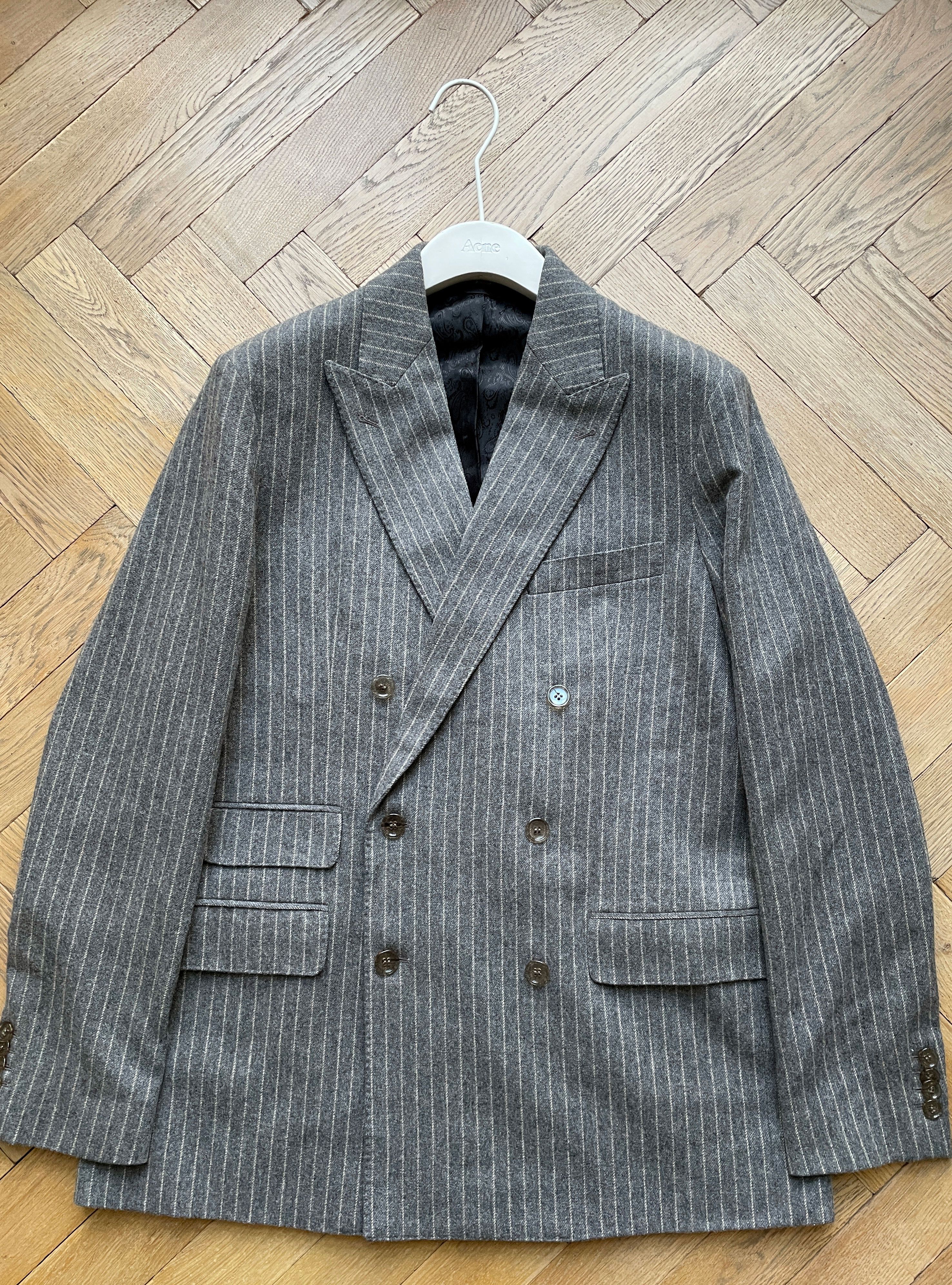 Acne Studios Acne Studios Double Breasted Pinstripe Blazer Size 44R - 1 Thumbnail