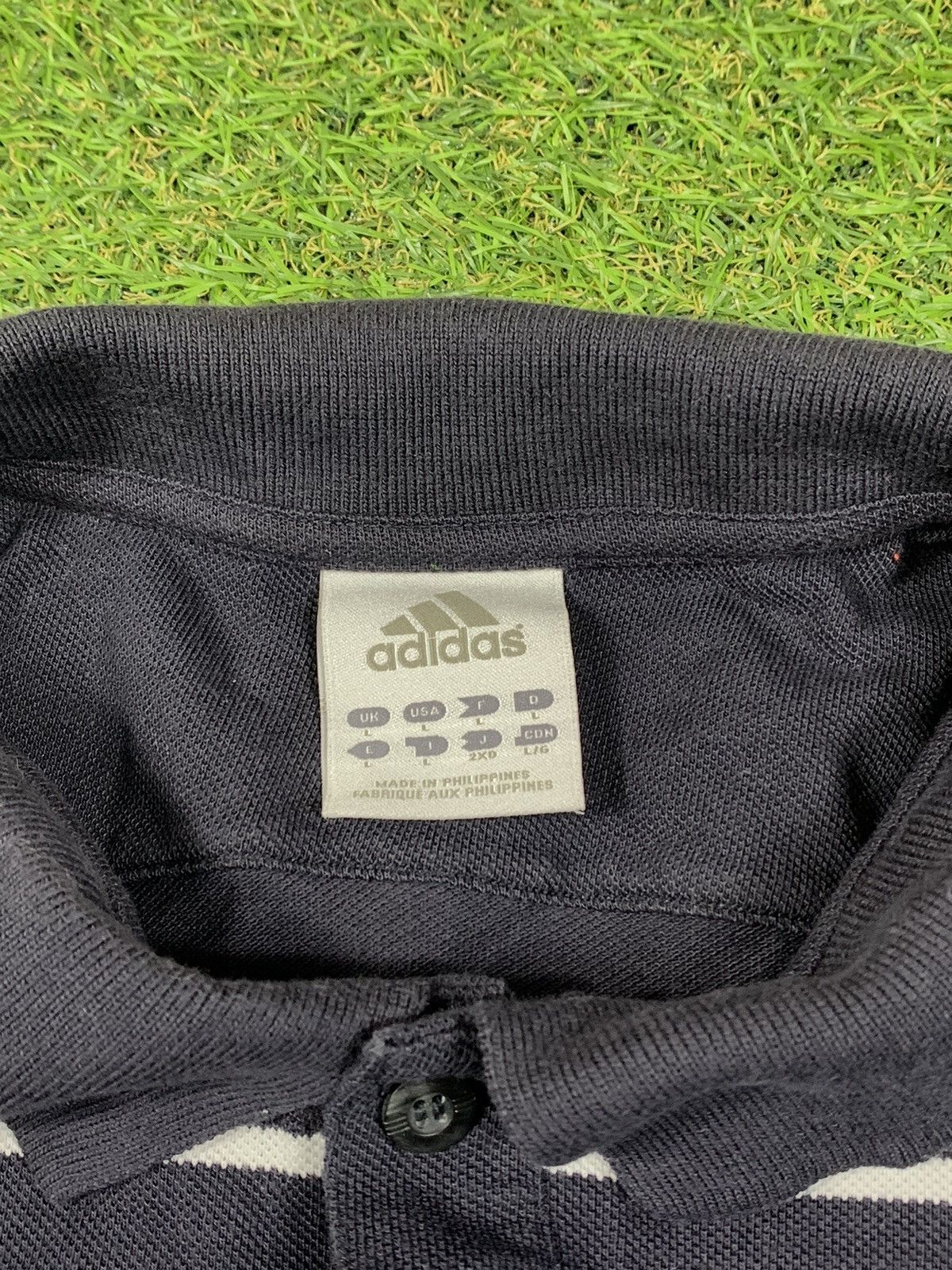 Adidas Vintage Adidas polo tee streetwear casual swoosh size L Size US L / EU 52-54 / 3 - 3 Thumbnail