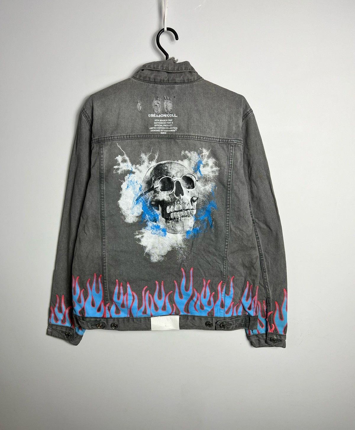 Vintage Jacket Man Skull Fire 2020 Size US L / EU 52-54 / 3 - 1 Thumbnail
