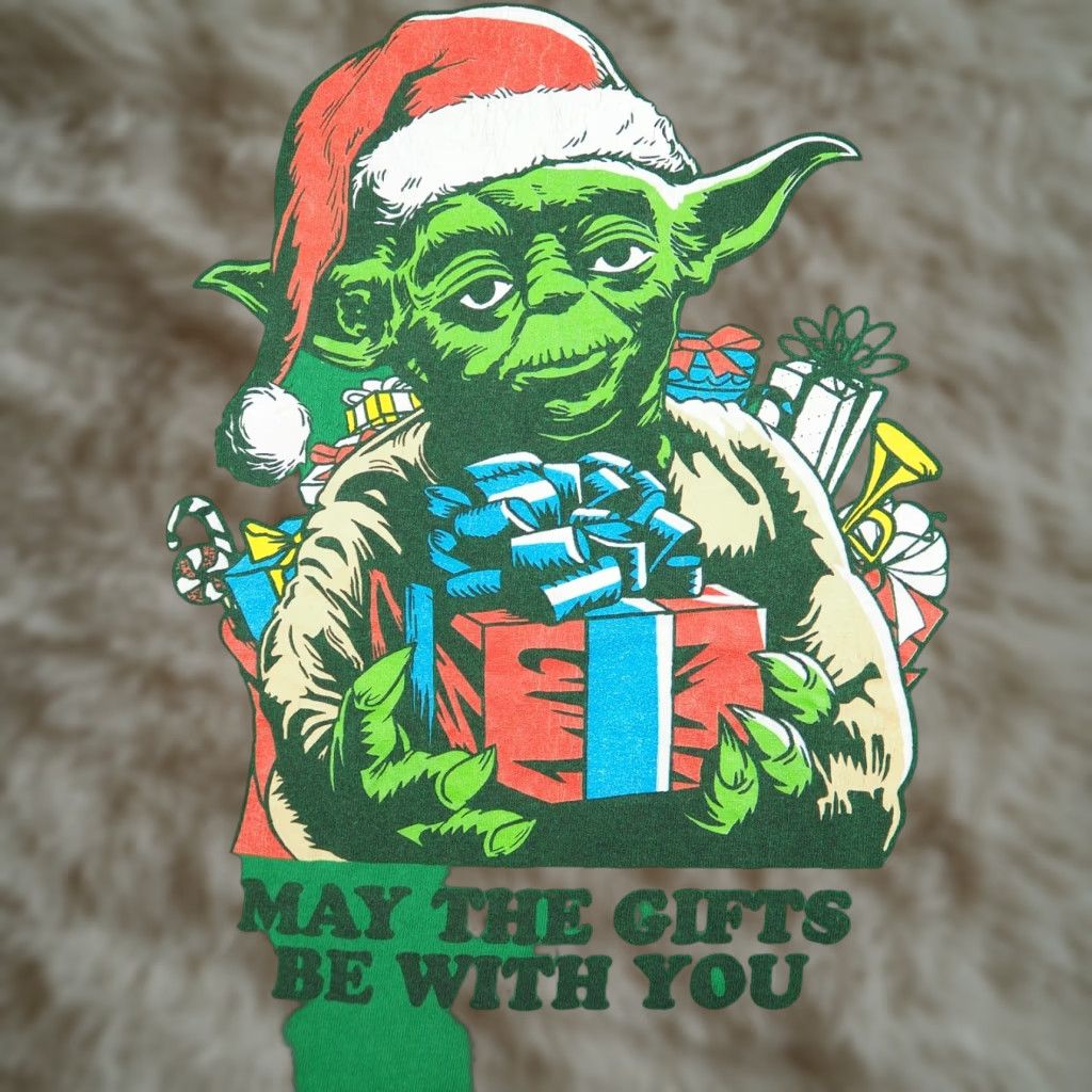 Star Wars VINTAGE Star Wars Yoda May The Gifts Be With You Christmas Green T-Shirt Adult Sz Small Size US S / EU 44-46 / 1 - 1 Thumbnail