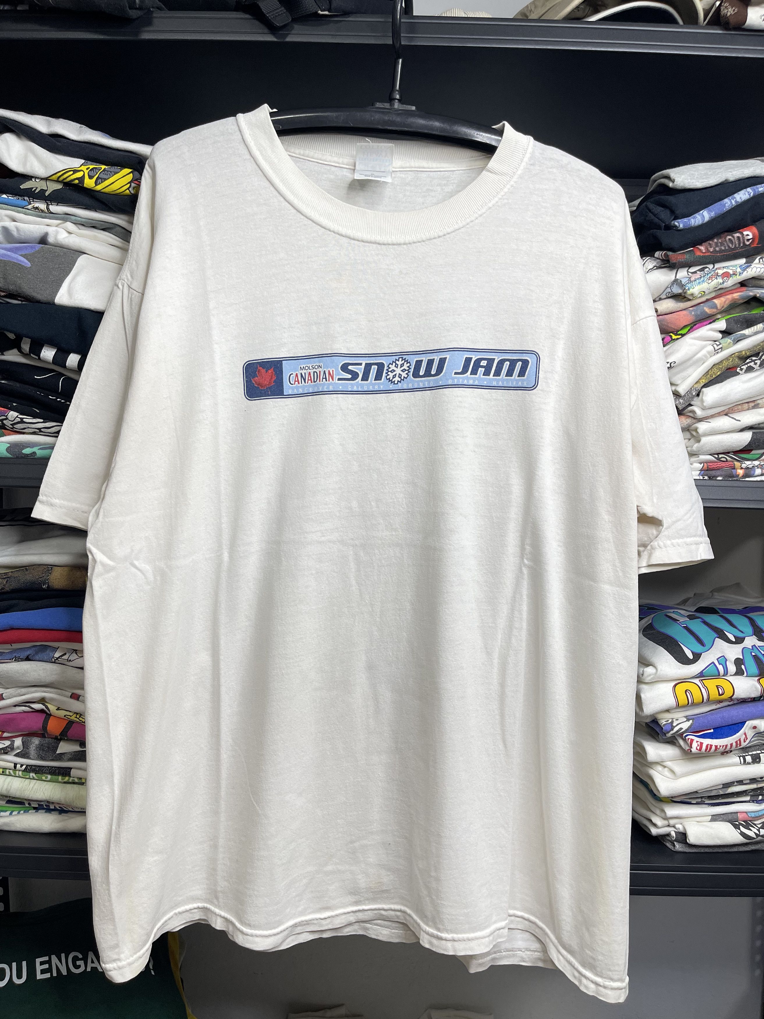 Vintage Vintage Molson Canadian SNOW JAM Beer Promo Tee XL Size US XL / EU 56 / 4 - 1 Thumbnail