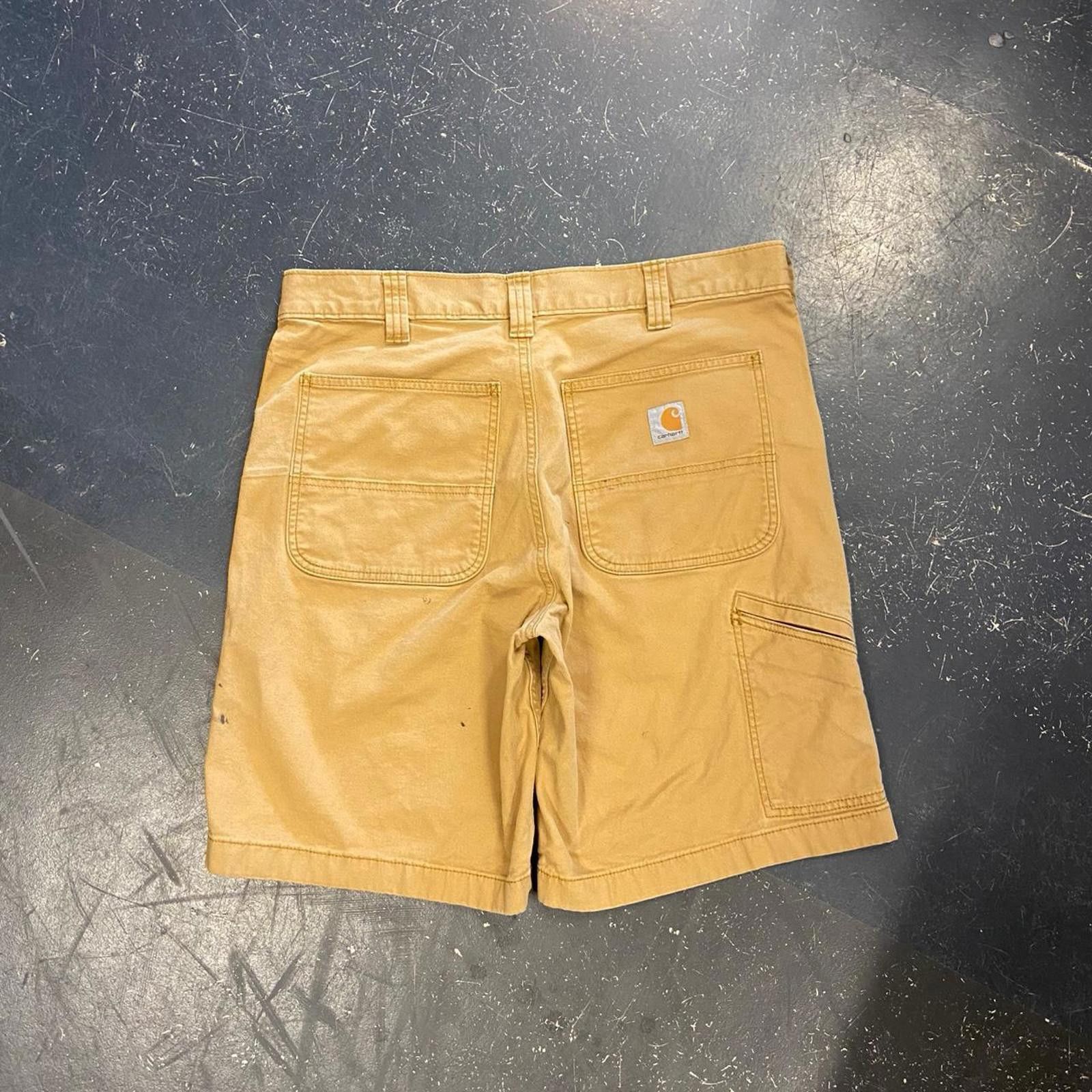 Carhartt × Vintage Paint Splatter Tan Carhartt Shorts Size US 34 / EU 50 - 1 Thumbnail