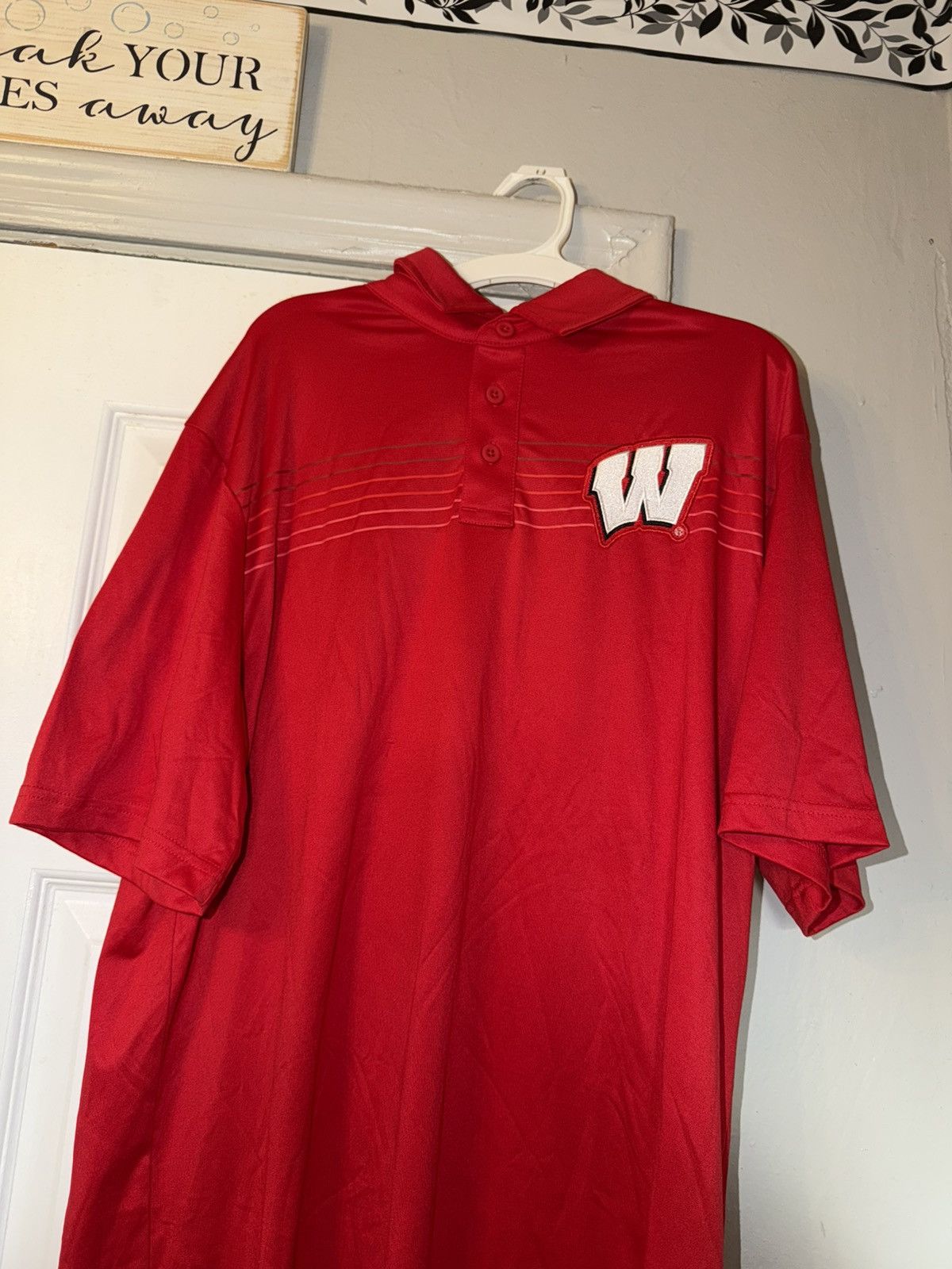 NCAA Captivating NCAA Wisconsin Badgers Polo T Shirt Mens Size L Size US L / EU 52-54 / 3 - 3 Thumbnail