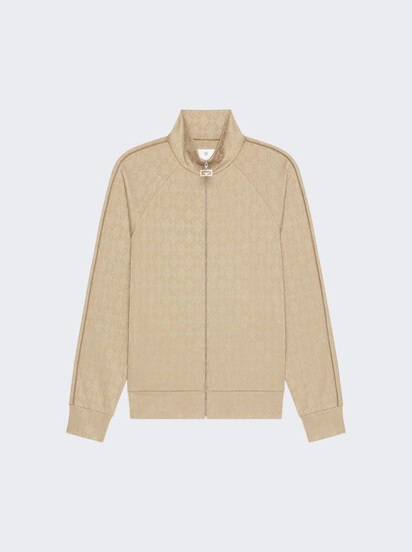 Givenchy o1mle0326 Vintage Full Zipped Tracksuit Sweatshirt Neutrals Size US L / EU 52-54 / 3 - 1 Thumbnail