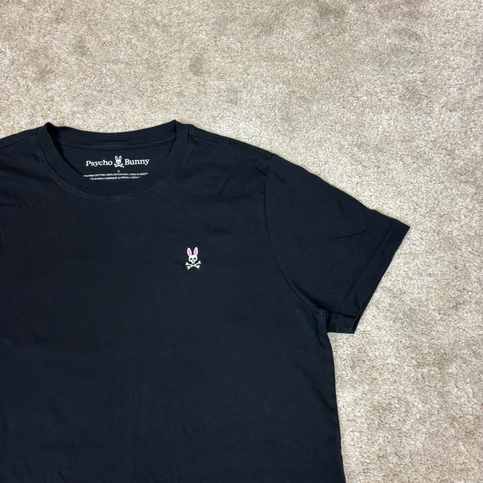 Psycho Bunny Psycho Bunny Classic Crew Pima Cotton T Shirt Men's 4 / S Size US S / EU 44-46 / 1 - 2 Thumbnail