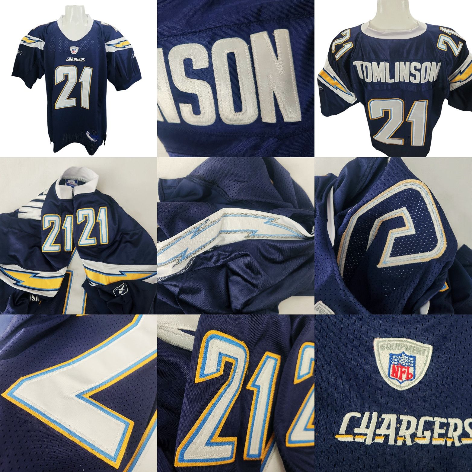 NFL × Reebok × Vintage Reebok LaDainian Tomlinson San Diego Chargers NFL Football Size US L / EU 52-54 / 3 - 15 Thumbnail