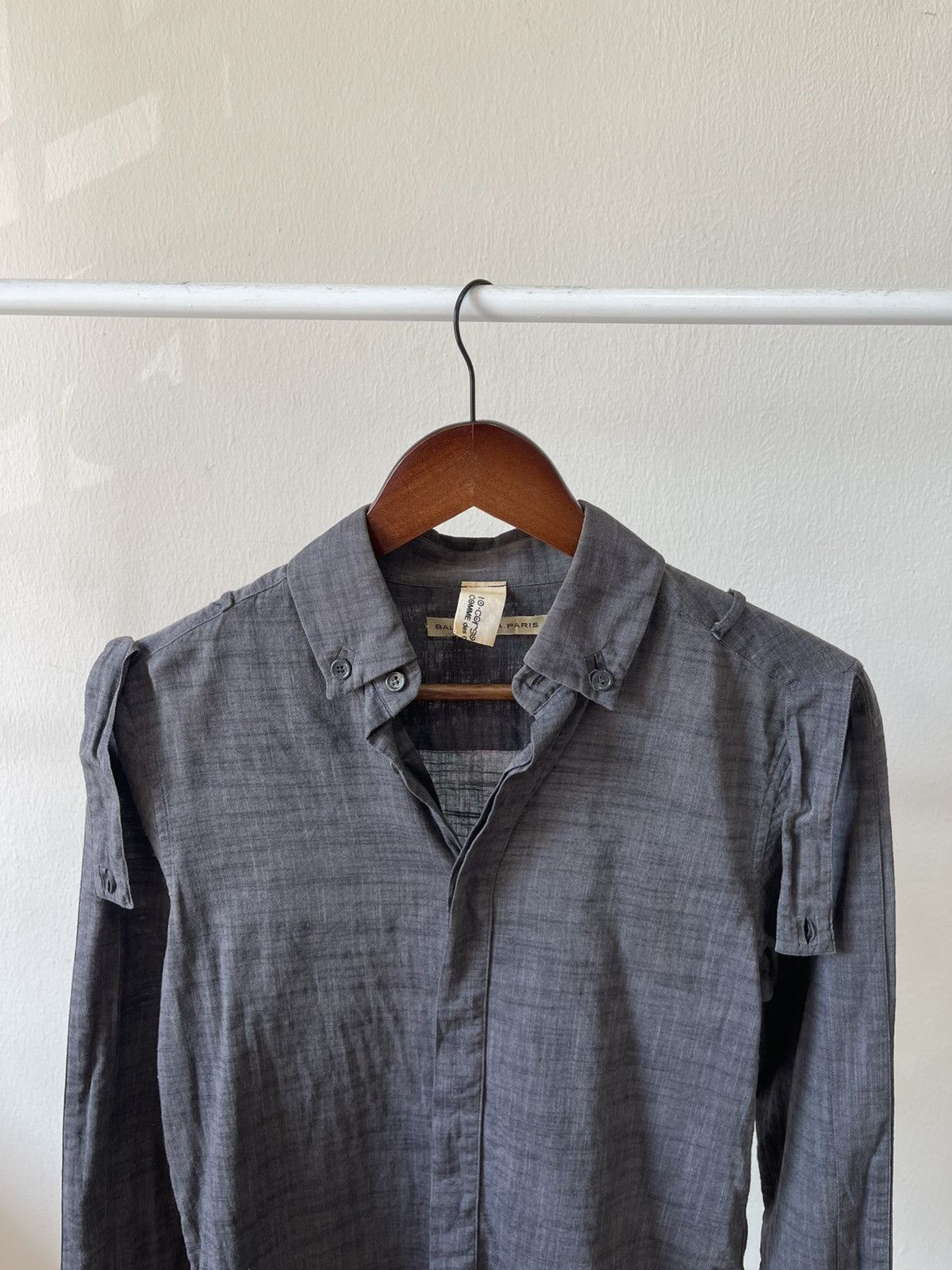 Balenciaga 2005 Balenciaga Comme Des Garcons Button Ups Shirt Size US S / EU 44-46 / 1 - 7 Thumbnail