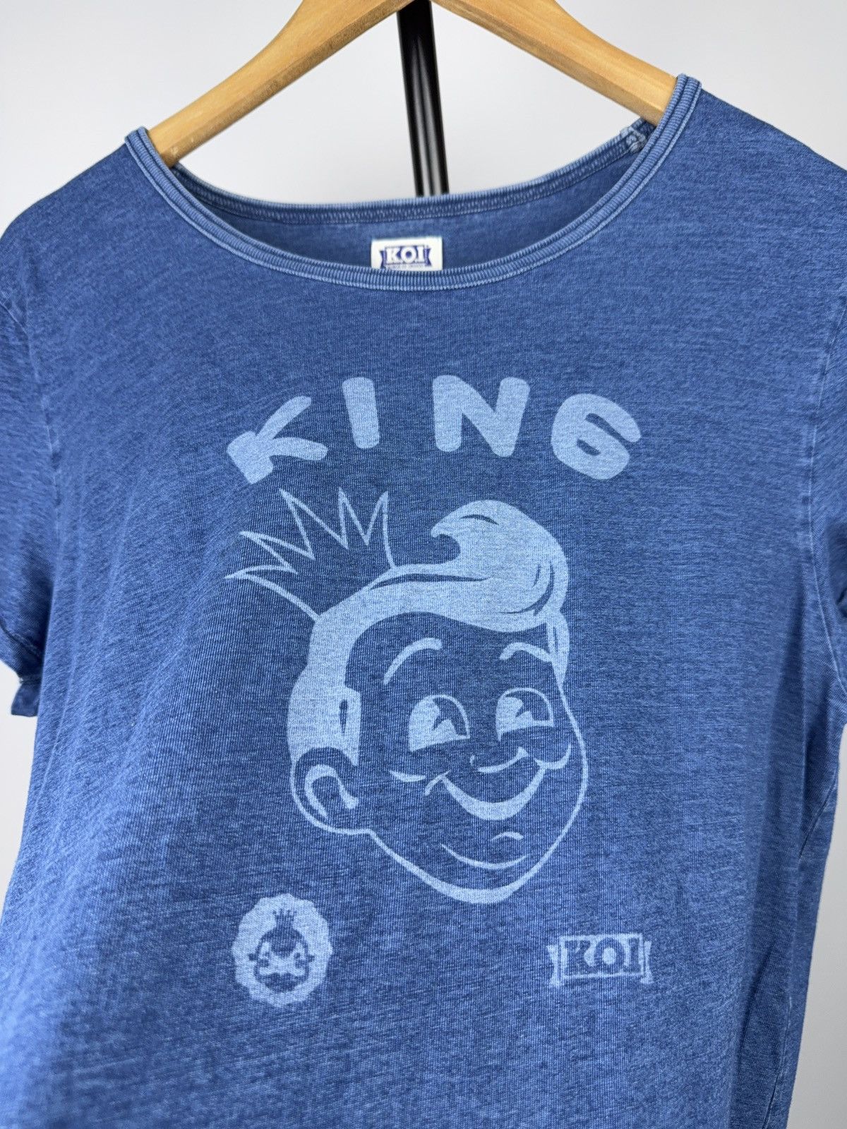 Kings Of Indigo 00s Japanese KOI Kings of Indigo Graphic Indigo Dyed T-Shirt Size US M / EU 48-50 / 2 - 7 Thumbnail