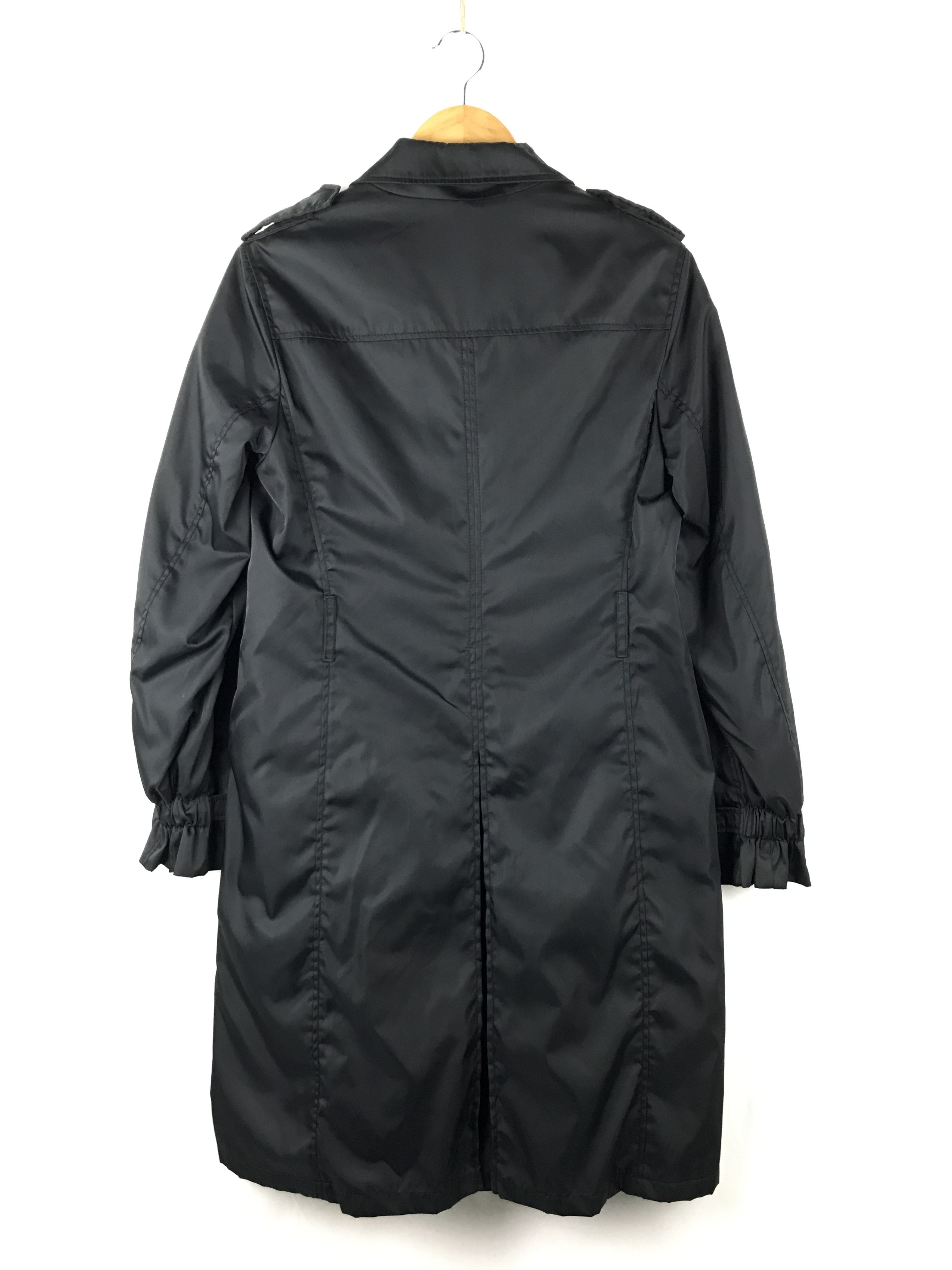 Prada Prada Nylon Long Jacket Trench coat Size US XXS / EU 40 - 2 Thumbnail