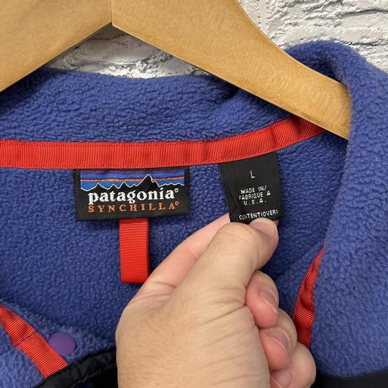 Patagonia Vintage Patagonia Made in USA Blue Fleece Snap T Large Size US L / EU 52-54 / 3 - 4 Thumbnail