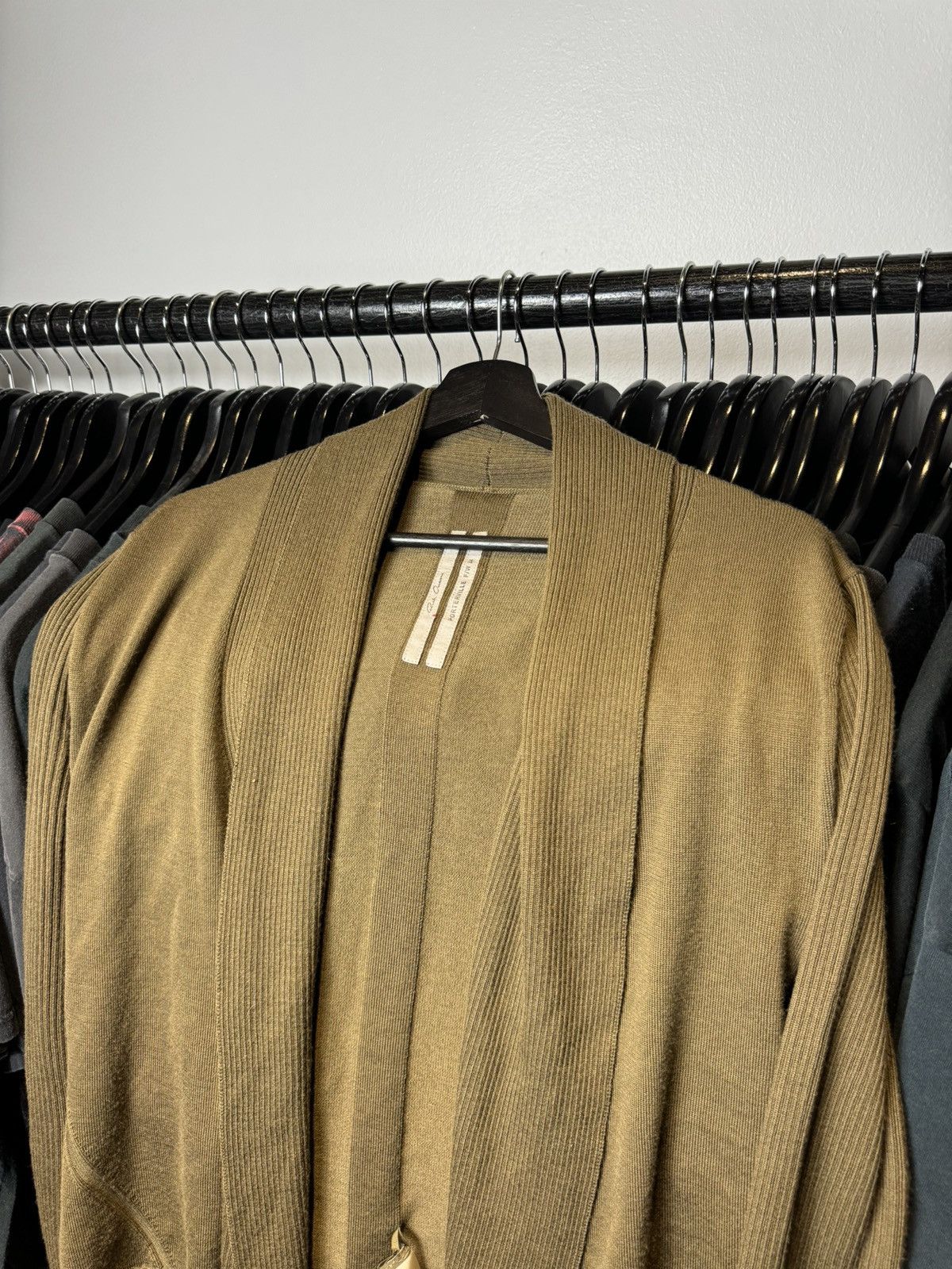 Rick Owens Rick Owen’s Brown Bean Wool Cardigan - Medium Size US M / EU 48-50 / 2 - 2 Thumbnail