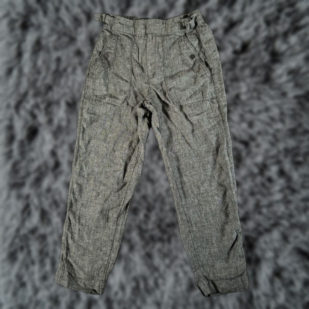 Athleta Athleta Pants Womens 2 Green Utility Ankle Zip Fly Elastic Waist Tapered Cropped Pockets Buckle Zipper 288036 Size 26" / US 2 / IT 38 - 1 Thumbnail