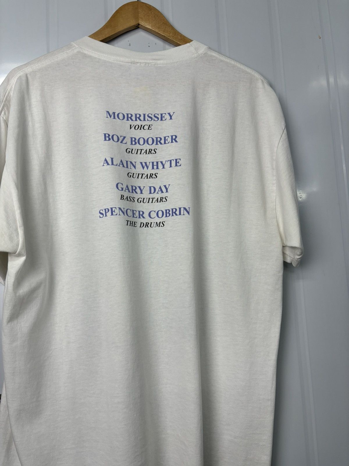 Band Tees × Vintage RARE! Vintage 90’s Morissey Bootleg Hanes Band Tour Size US L / EU 52-54 / 3 - 7 Thumbnail