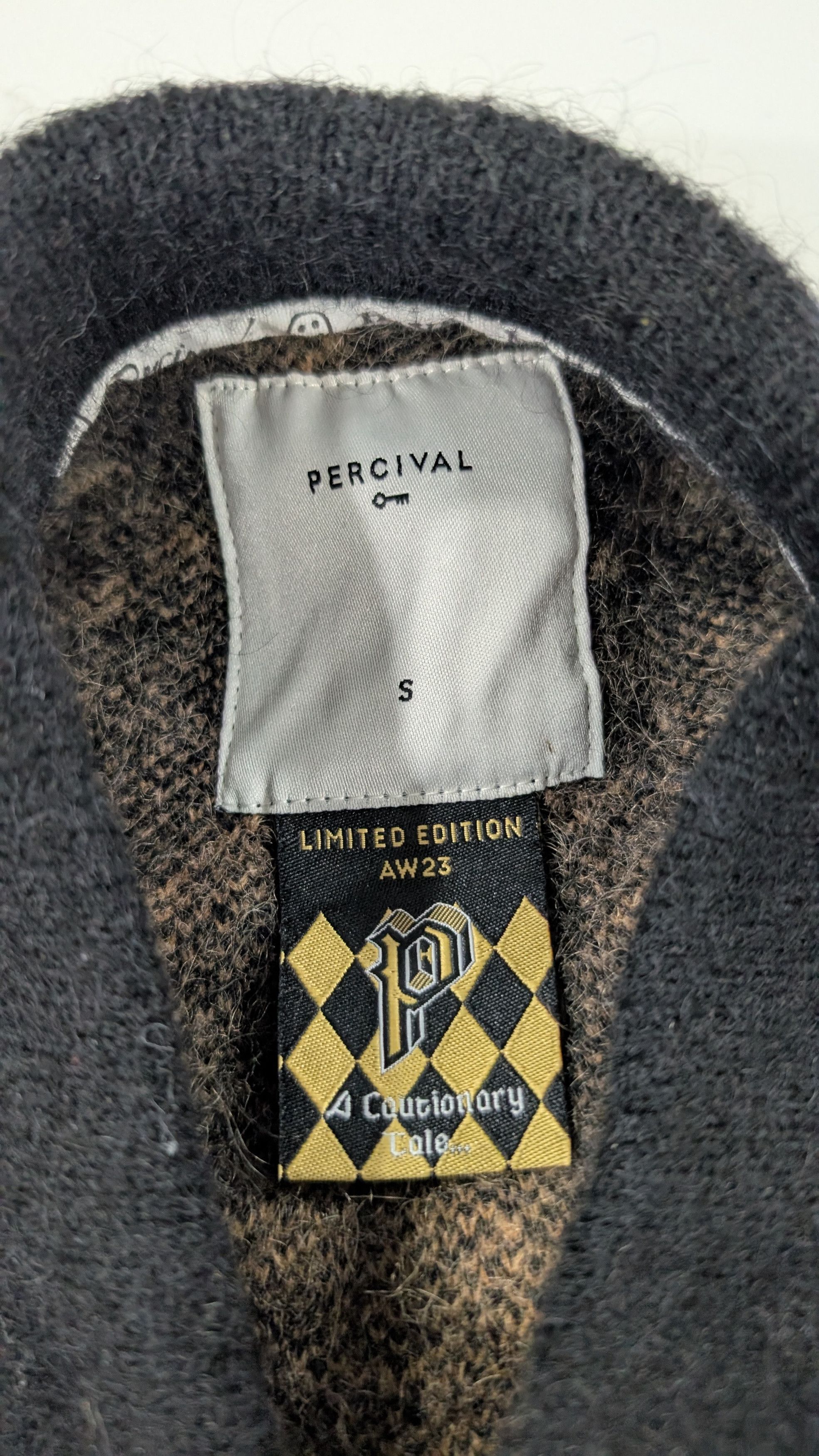 Percival Percival Houndstooth Knit Rugby Mohair Size Small Size US S / EU 44-46 / 1 - 6 Thumbnail