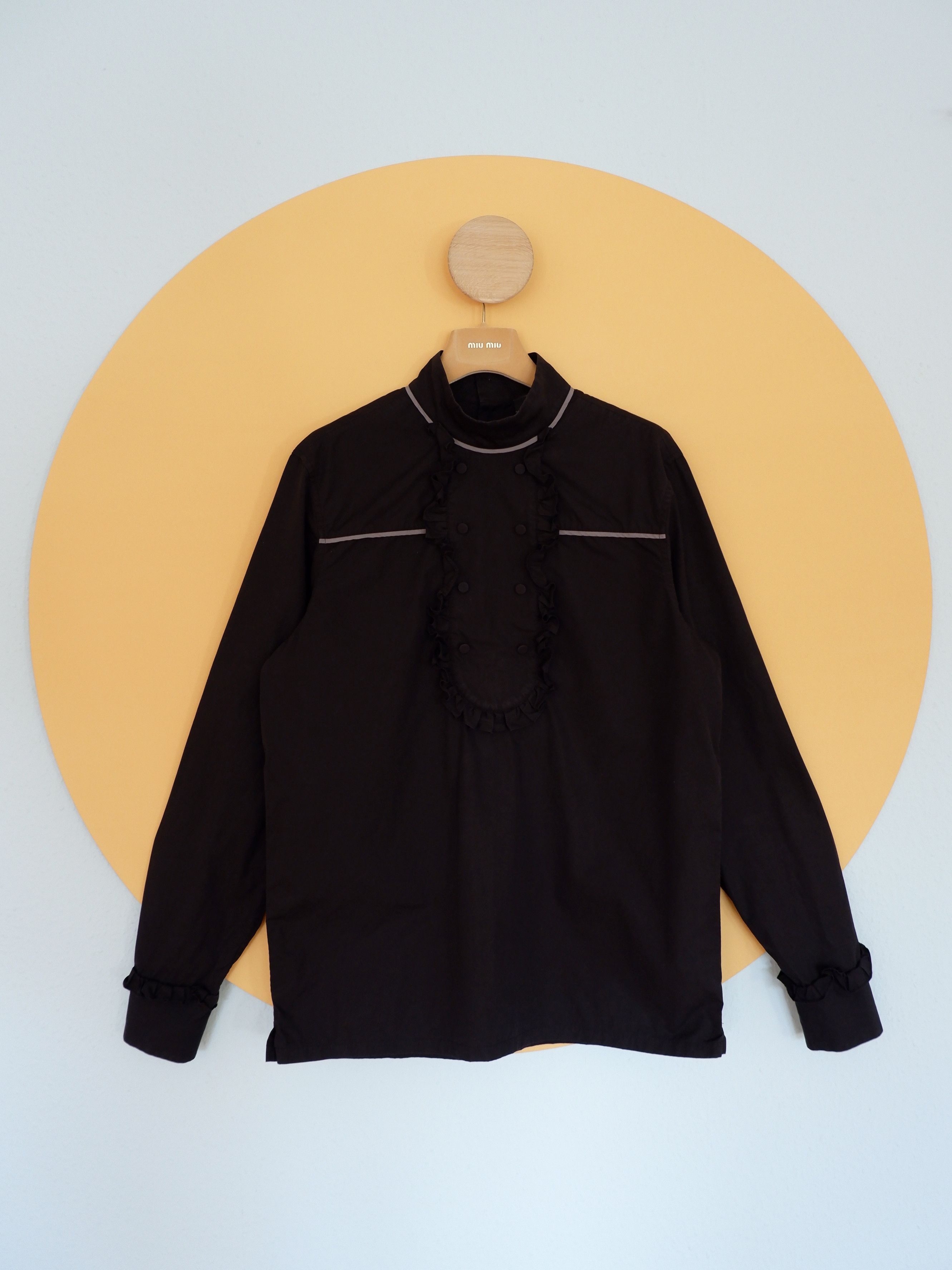Prada Last drop! Prada shirt with ruffled bib runway FW20 Size US S / EU 44-46 / 1 - 2 Thumbnail