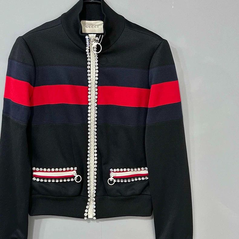 Gucci Gucci Diamond-encrusted zipper jacket 2506-Nextarrow Size US M / EU 48-50 / 2 - 2 Thumbnail