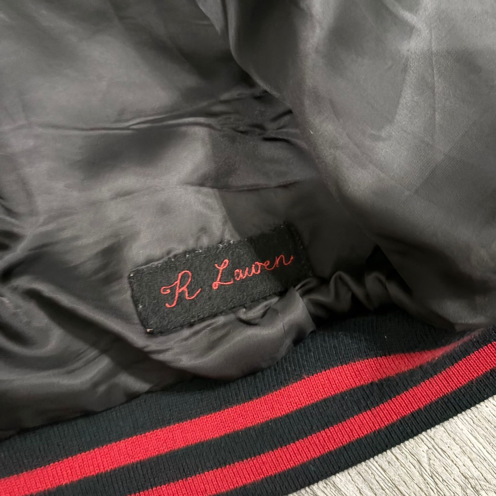 Polo Ralph Lauren POLO RALPH LAUREN Leather-Sleeve Varsity Jacket Size US L / EU 52-54 / 3 - 8 Thumbnail