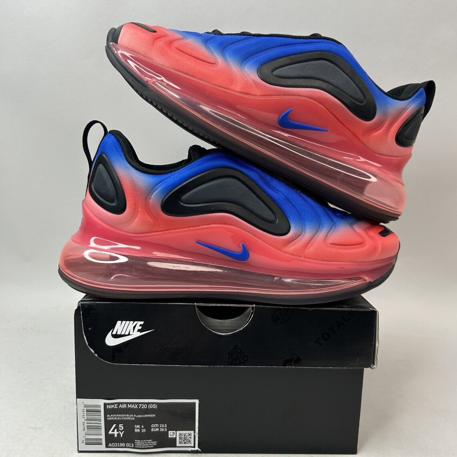Nike Nike Air Max 720 GS “Racer Blue Crimson Red” 2024 Size US 6 / IT 36 - 1 Thumbnail
