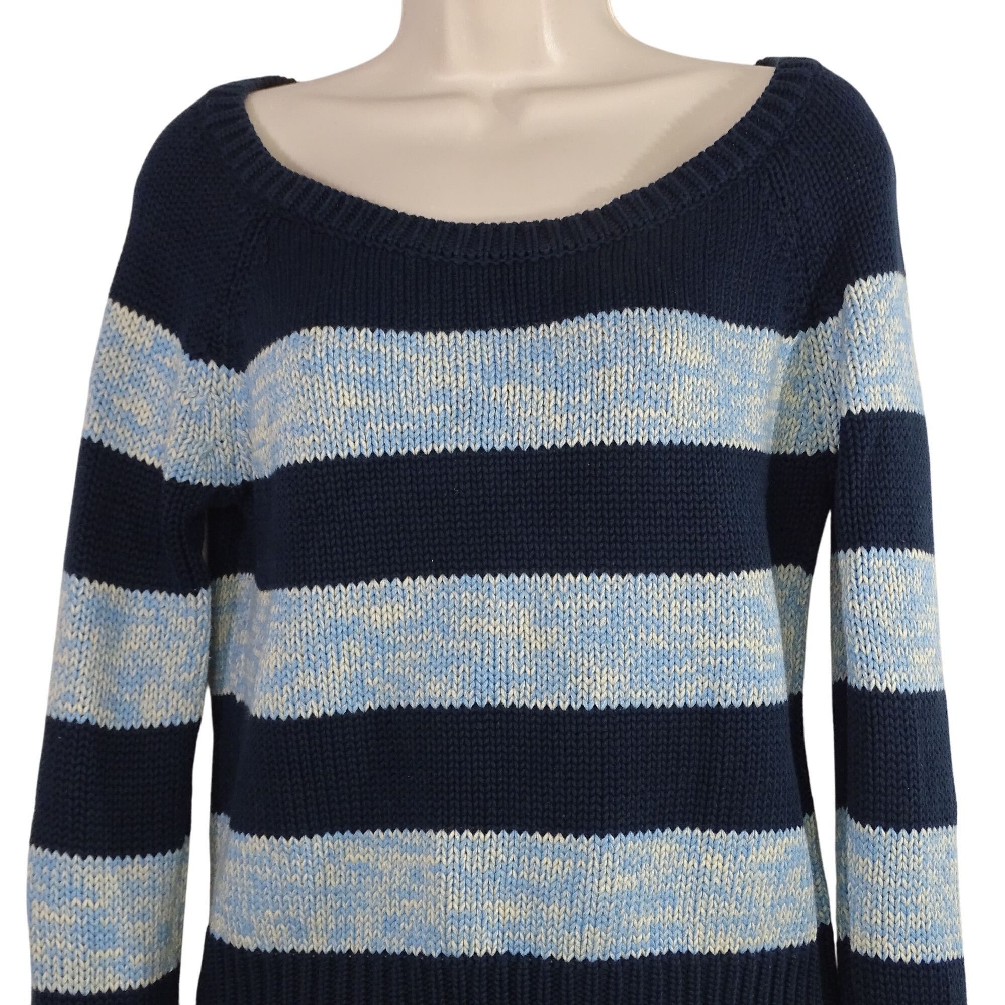 American Eagle Outfitters American Eagle Outfitters Knit Sweater Women Size M Striped Size M / US 6-8 / IT 42-44 - 2 Thumbnail