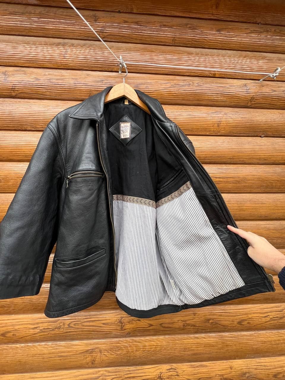 Leather Quality Casual Leather Jacket Size US L / EU 52-54 / 3 - 2 Thumbnail