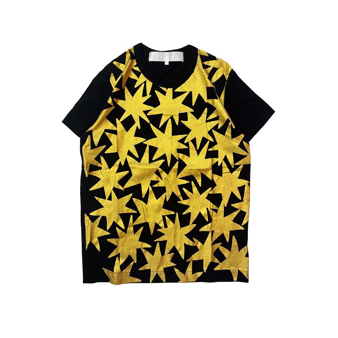 Comme des Garcons Tao CDG Metallic Star Black Tee (M) Size US M / EU 48-50 / 2 - 1 Thumbnail