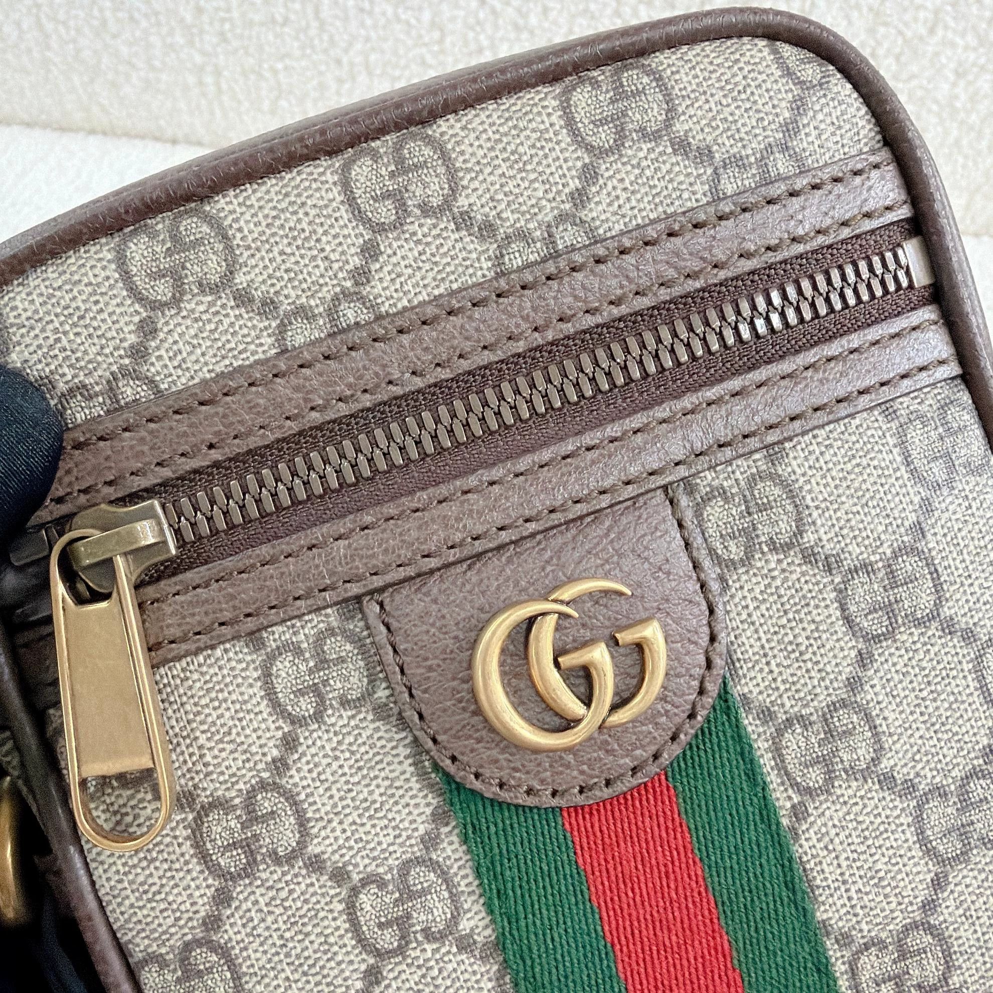 Gucci GUCCI Ophidia mini GG coated canvas ebony multi bag Size ONE SIZE - 4 Thumbnail