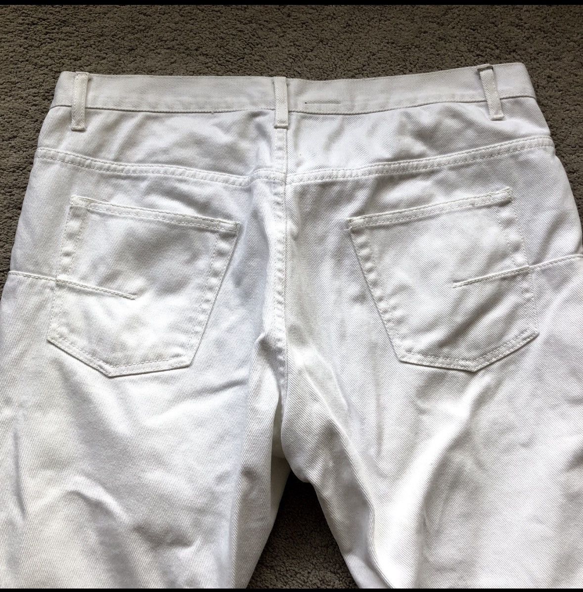 Dior Dior Homme White Raw Hem Denim Jeans Size US 32 / EU 48 - 7 Thumbnail