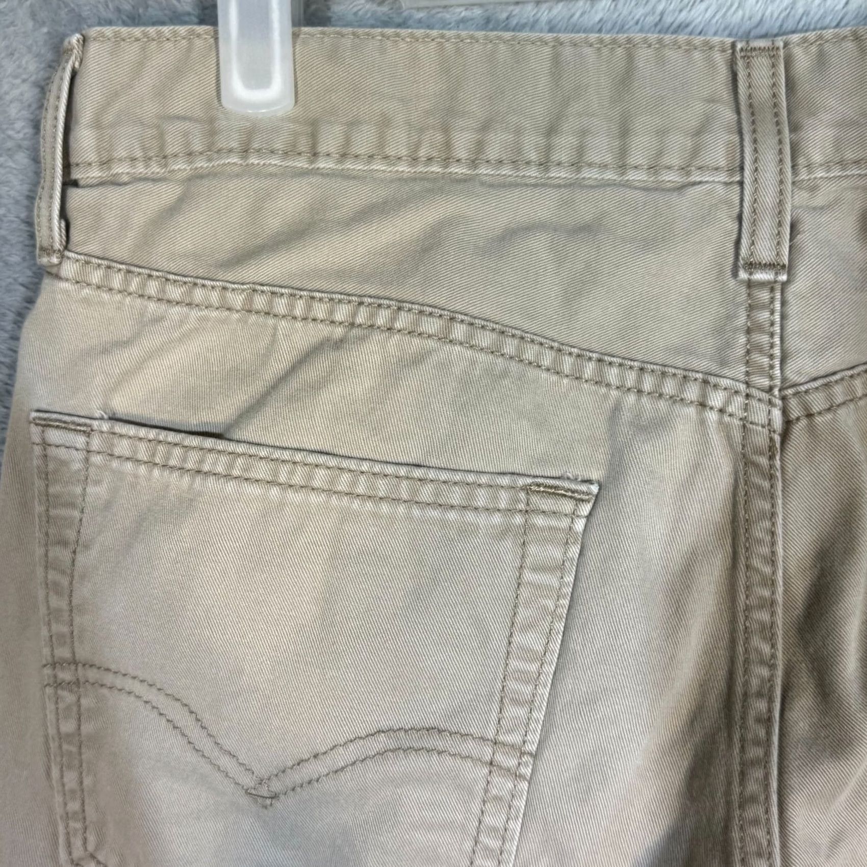 Levi's Levi’s 514 Jeans Men’s Beige Denim 31x32 Mid Rise Straight Size US 31 - 6 Thumbnail