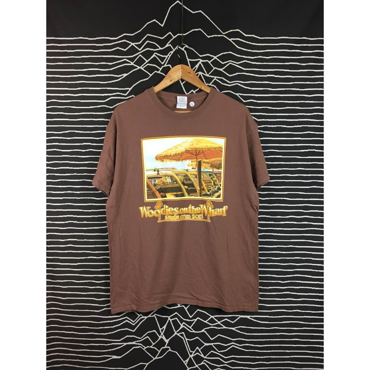 Vintage Woodies On The Wharf Santa Cruz 2013 Woodie Cars Event Tee Size US L / EU 52-54 / 3 - 2 Thumbnail