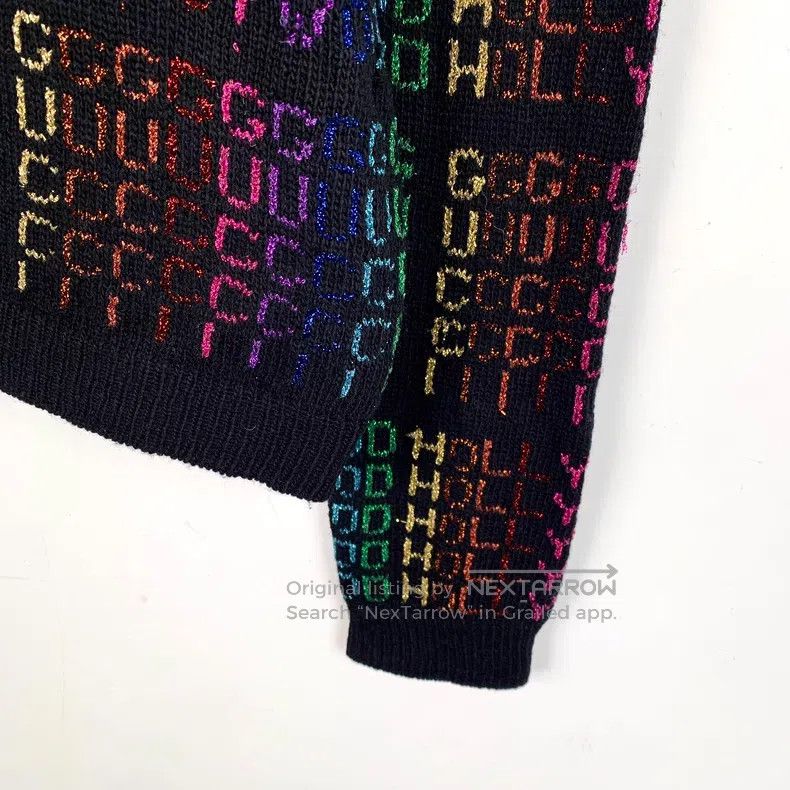 Gucci Gucci Colour block logo letter rainbow full print wool rou Size US S / EU 44-46 / 1 - 4 Thumbnail
