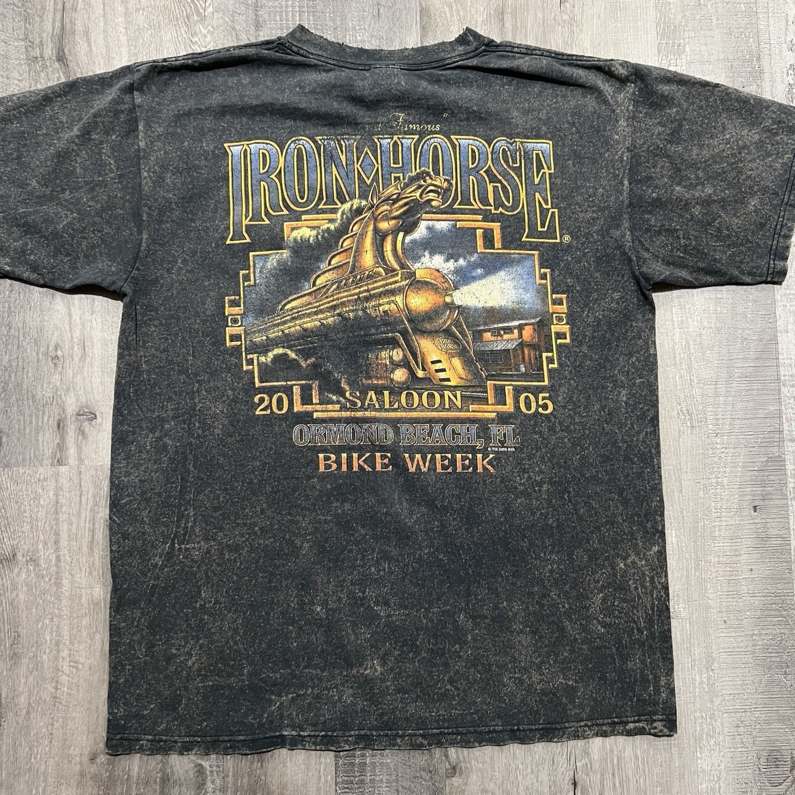 Anvil VTG Iron Horse Saloon Ormond Beach 2005 Bike Week Y2K Shirt Size US L / EU 52-54 / 3 - 1 Thumbnail