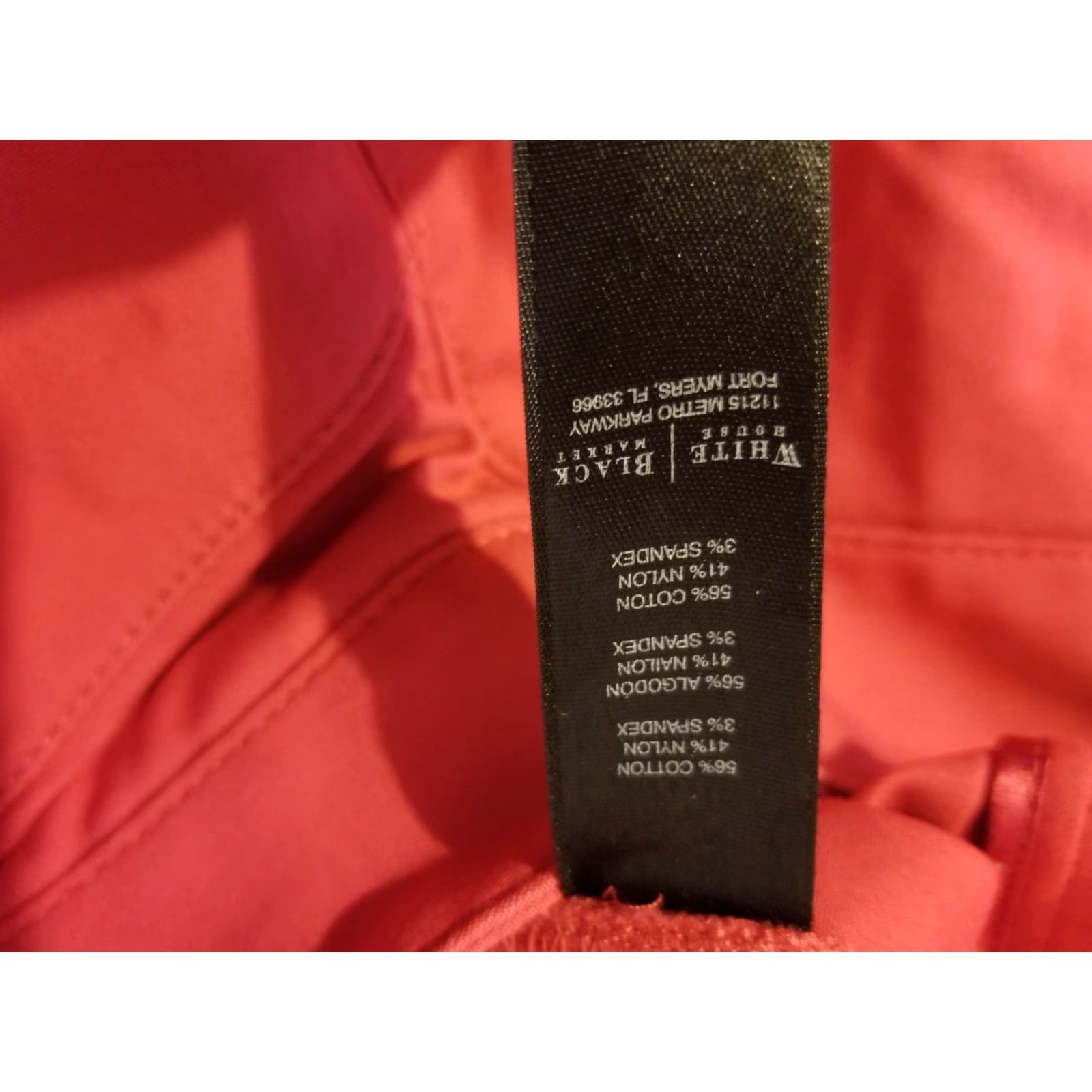 White House Black Market White House Black Market Dress Pants Womens 8 Red Khaki Slack Chino Trouser Size 30" / US 8 / IT 44 - 3 Thumbnail