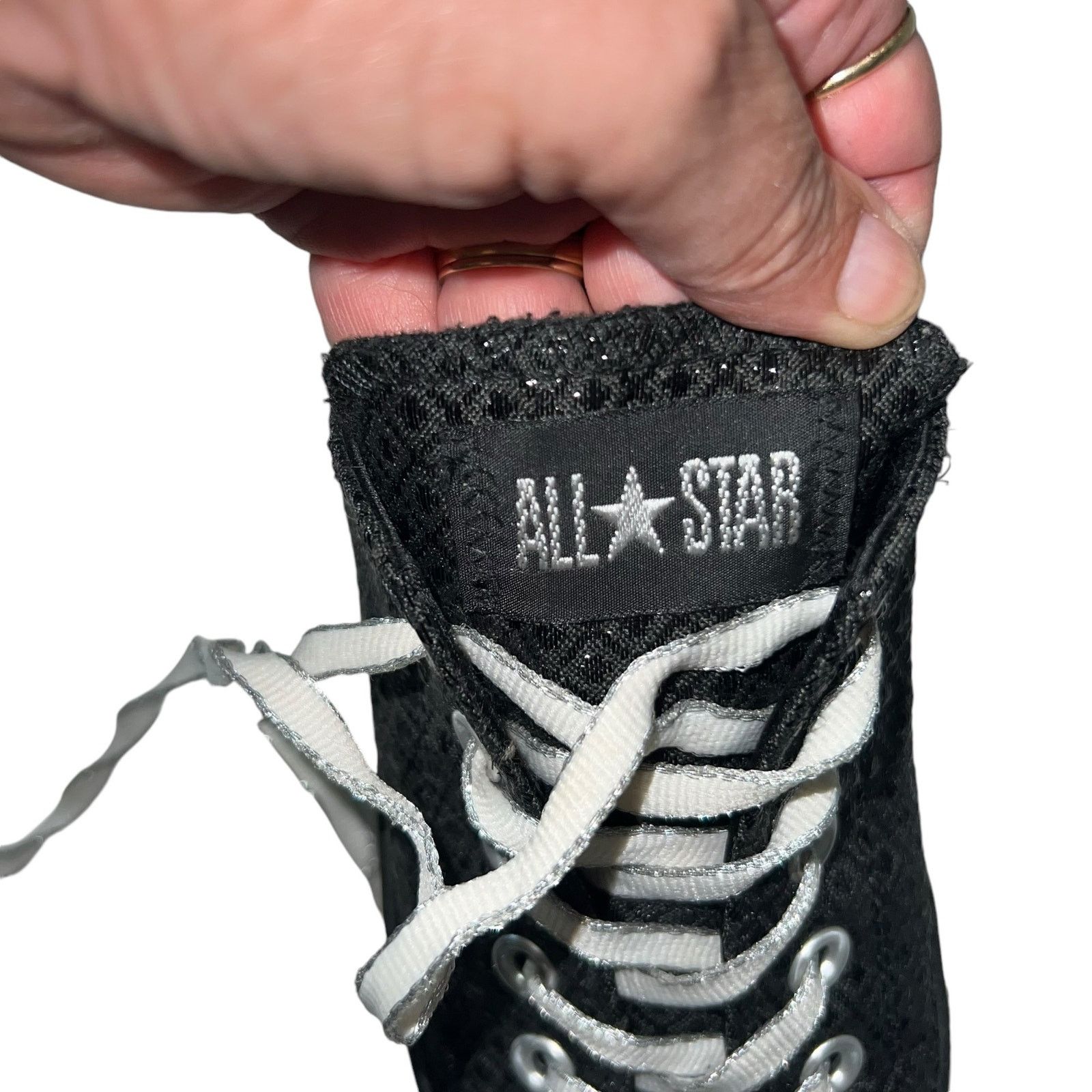 Converse CONVERSE CT All Star Black Beluga Diamond Low Tops SZ 8 Size US 8 / IT 38 - 11 Thumbnail