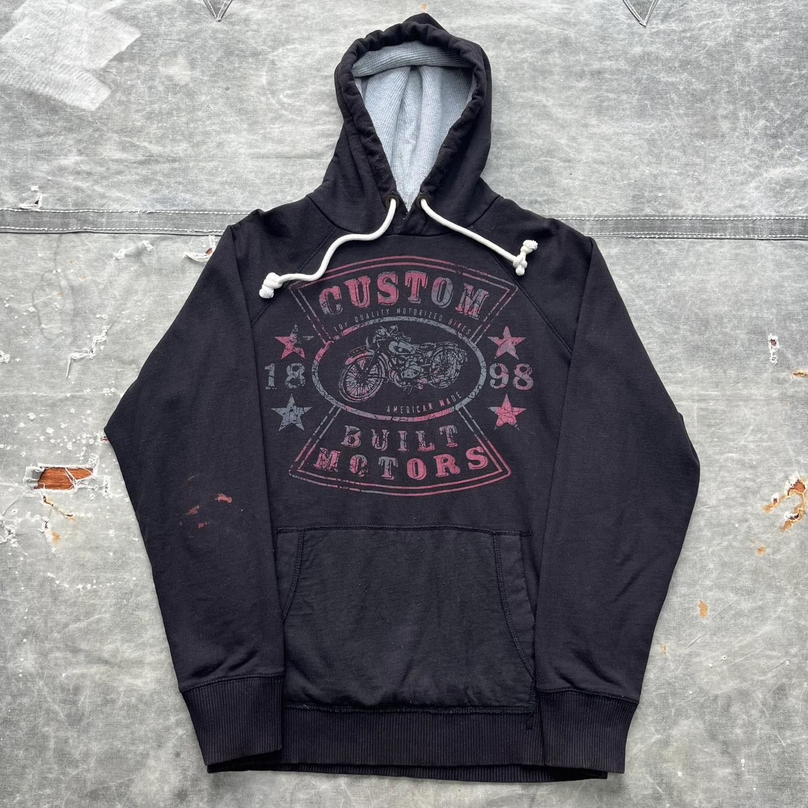 Vintage Vintage Y2K Roebuck & Co. Motorcycle Grunge Thermal Hoodie Size US M / EU 48-50 / 2 - 1 Thumbnail