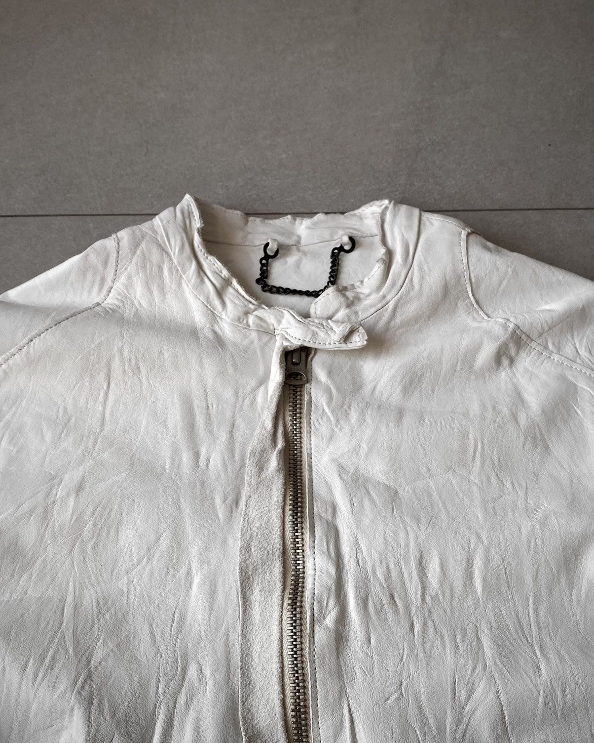 Japanese Brand Sisii Contrast Stitch Washable Leather Jacket Size US XS / EU 42 / 0 - 3 Thumbnail