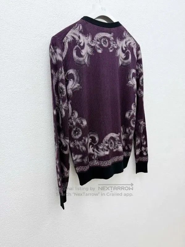 Versace Versace Purple Wool Blend Long Sleeve Sweater . Size US S / EU 44-46 / 1 - 4 Thumbnail