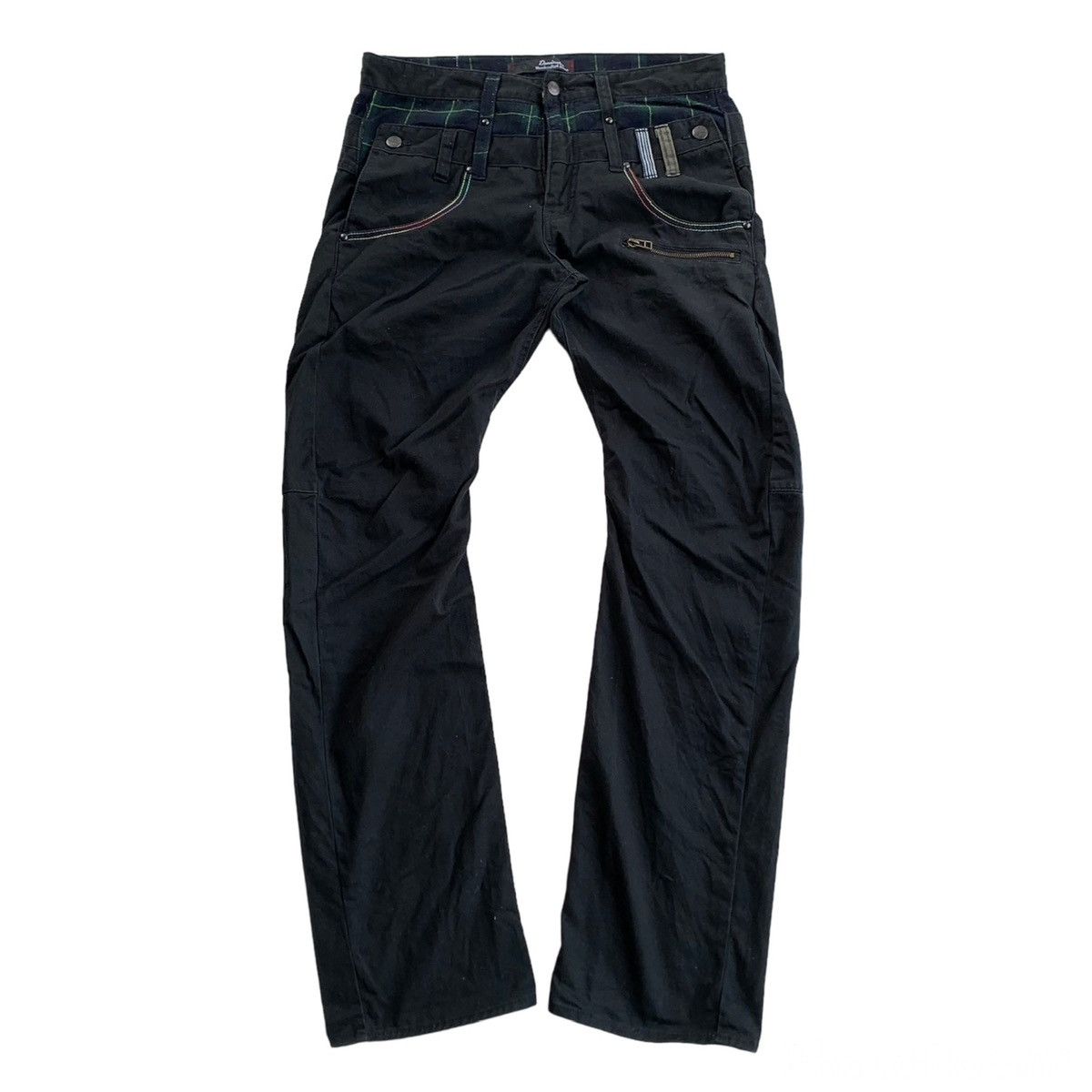 Japanese Brand 2000s Japanese Brand Dominate Multi Zipper Double Waist Pant Size US 32 / EU 48 - 4 Thumbnail