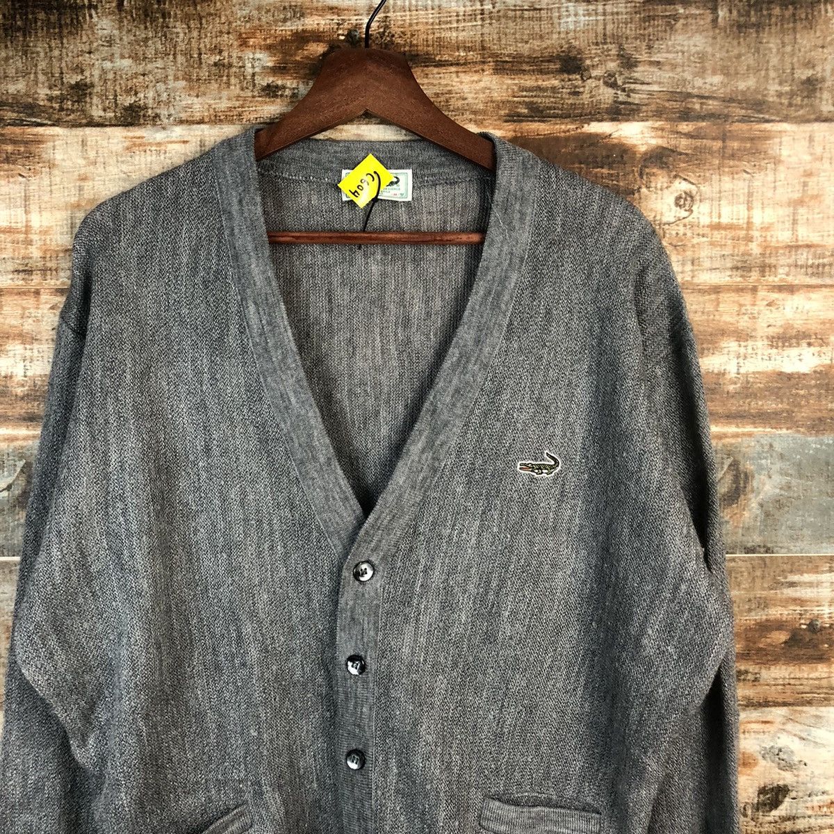 Japanese Brand DL Crocodille vintage Gray Cardigan Knitwear #C604 Size US M / EU 48-50 / 2 - 5 Thumbnail