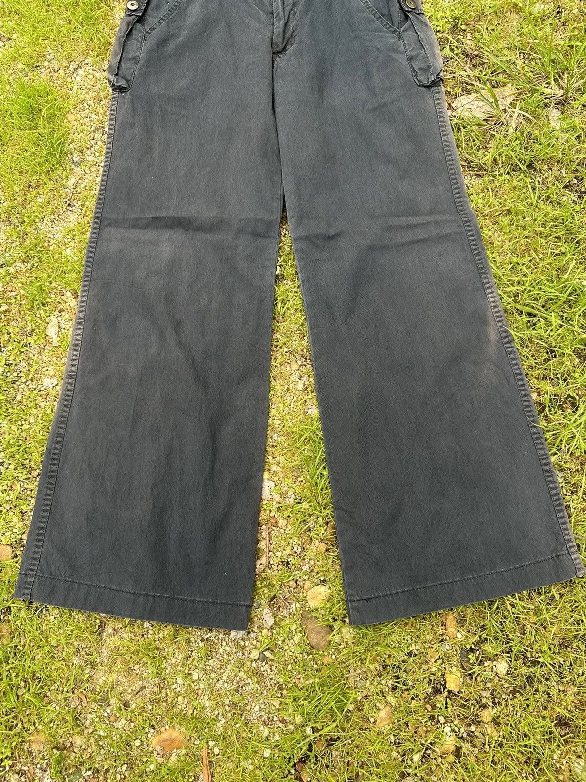 Beauty Beast RNA INC. TROUSERS BAGGY BLACK FADED WIDE LEGS PANTS Size US 29 - 5 Thumbnail