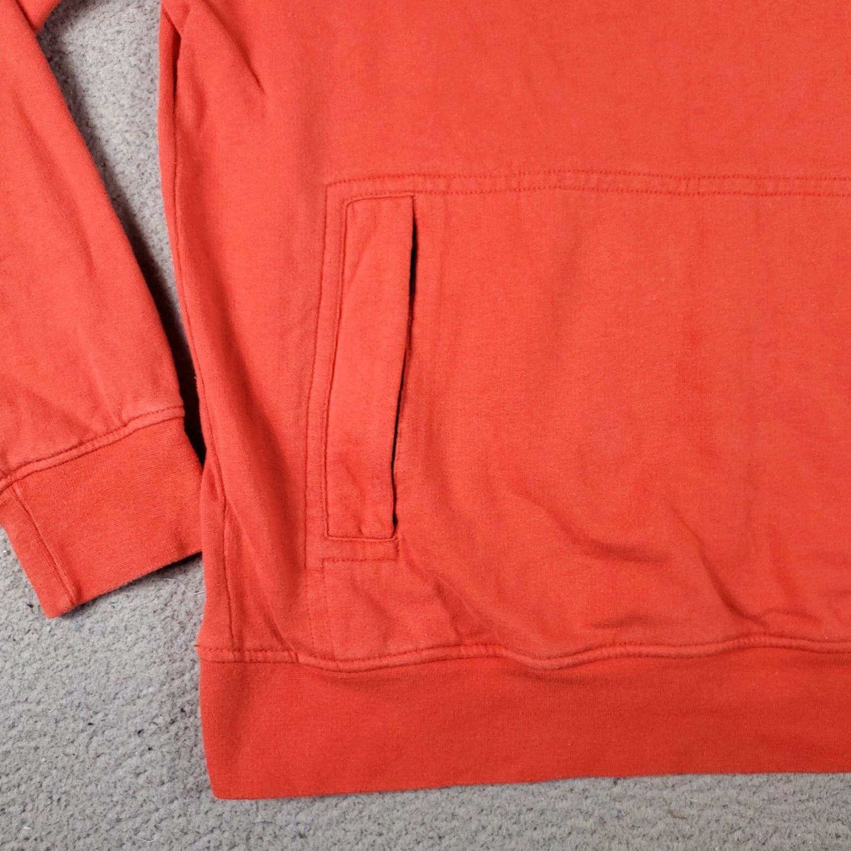 American Eagle Outfitters American Eagle Mens Large Orange Quarter Zip Pullover Sweatshirt Size US L / EU 52-54 / 3 - 4 Thumbnail