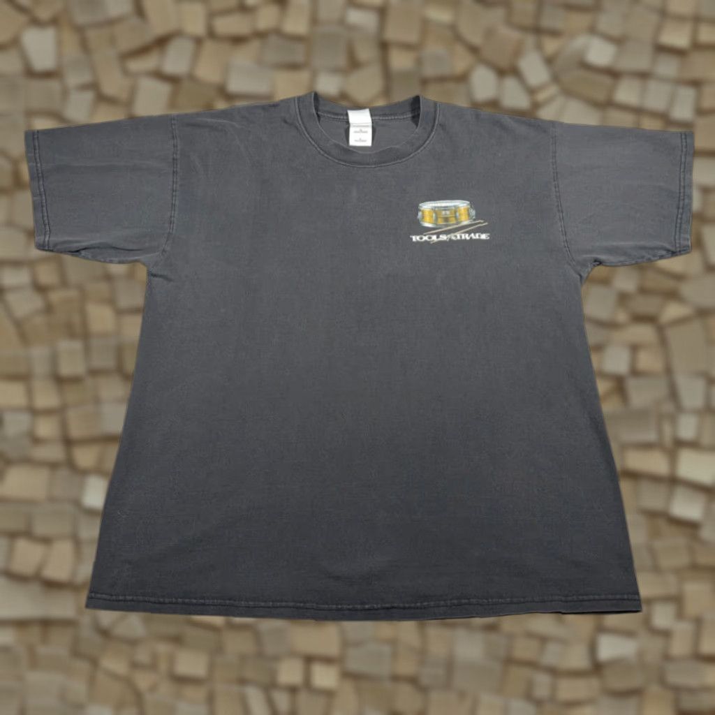 Gildan VINTAGE Drums Shirt Adult EXTRA LARGE Black Tools Trade Percussion Music Y2K Size US XL / EU 56 / 4 - 1 Thumbnail